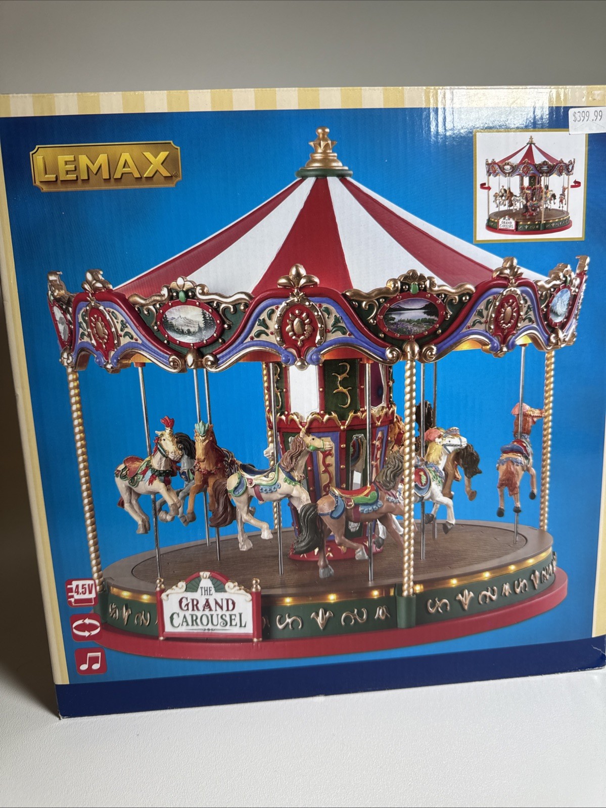 LEMAX The Grand Carousel 84349 NIOB Sights and Sounds