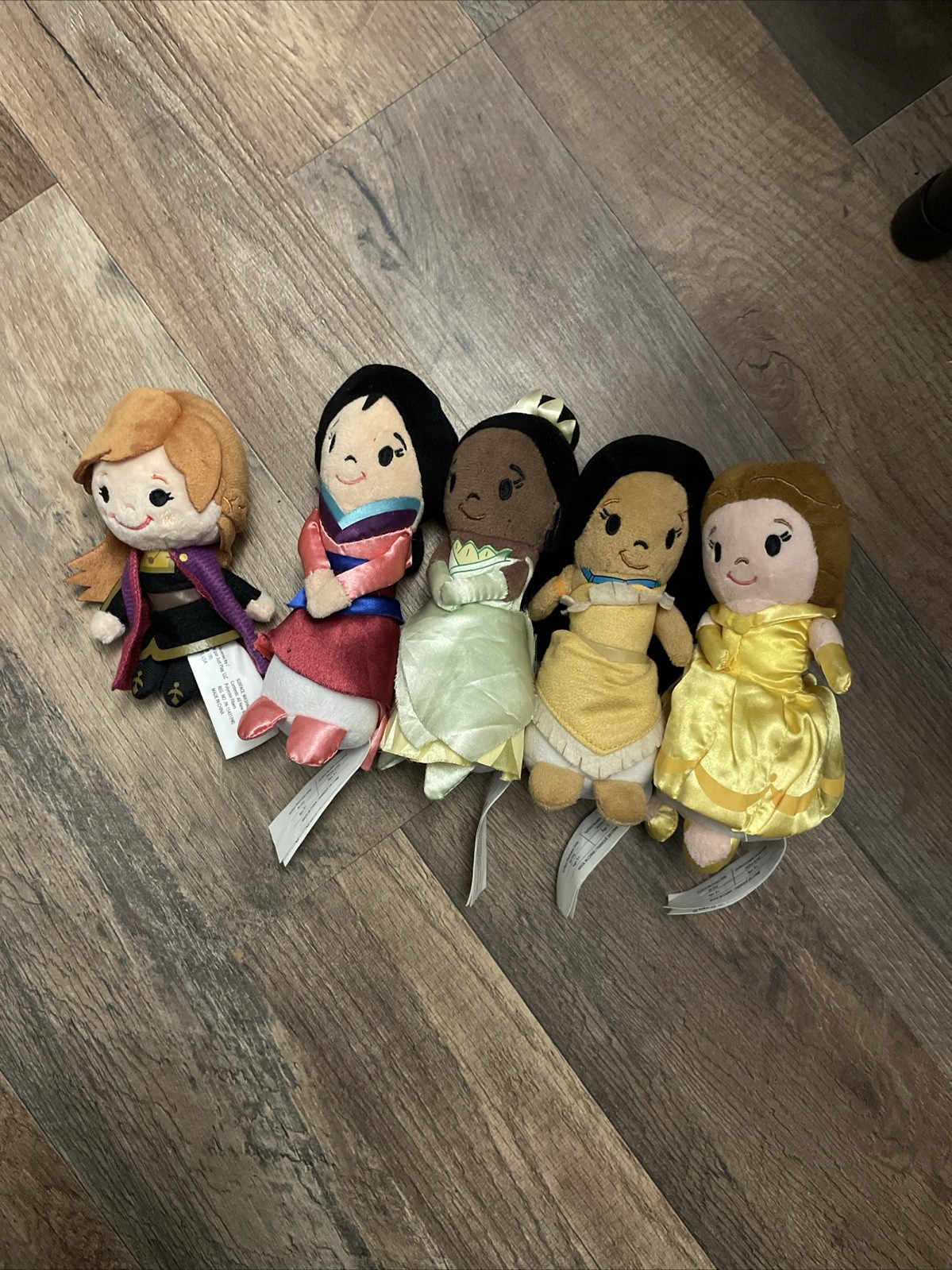 Just Play Disney princess mini stuffies 6 inch plush dolls lot of 5 Just Play Disney princess mini stuffies 6 inch plush dolls lot of 5