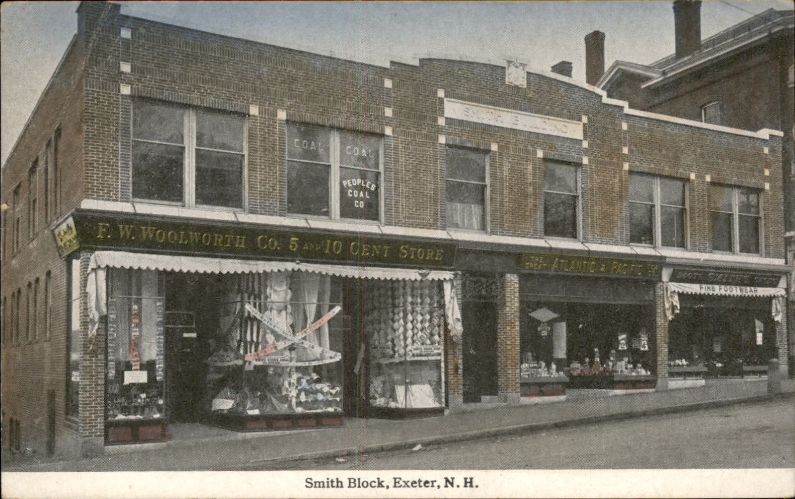 Exeter New Hampshire NH Smith Block STOREFRONT c1910 Vintage Postcard bhn Exeter New Hampshire NH Smith Block STOREFRONT c1910 Vintage Postcard bhn