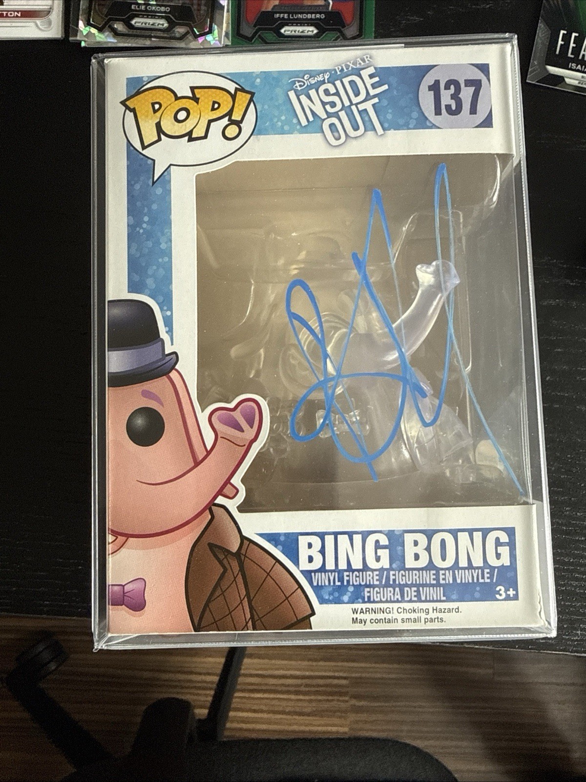 Signed BING BONG RICHARD KIND INSIDE OUT FUNKO POP #137 DISNEY autograph COA 