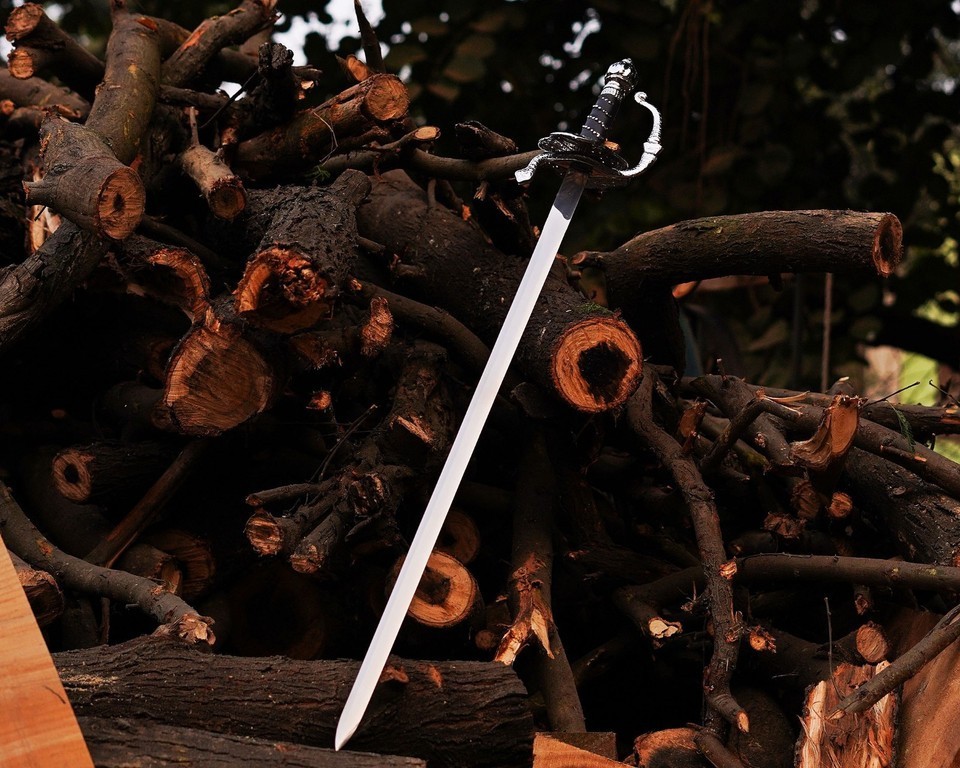Zorro Rapier Sword Replica Stainless Steel Movie Style handamde Sword & Scabbard Zorro Rapier Sword Replica Stainless Steel Movie Style handamde Sword & Scabbard