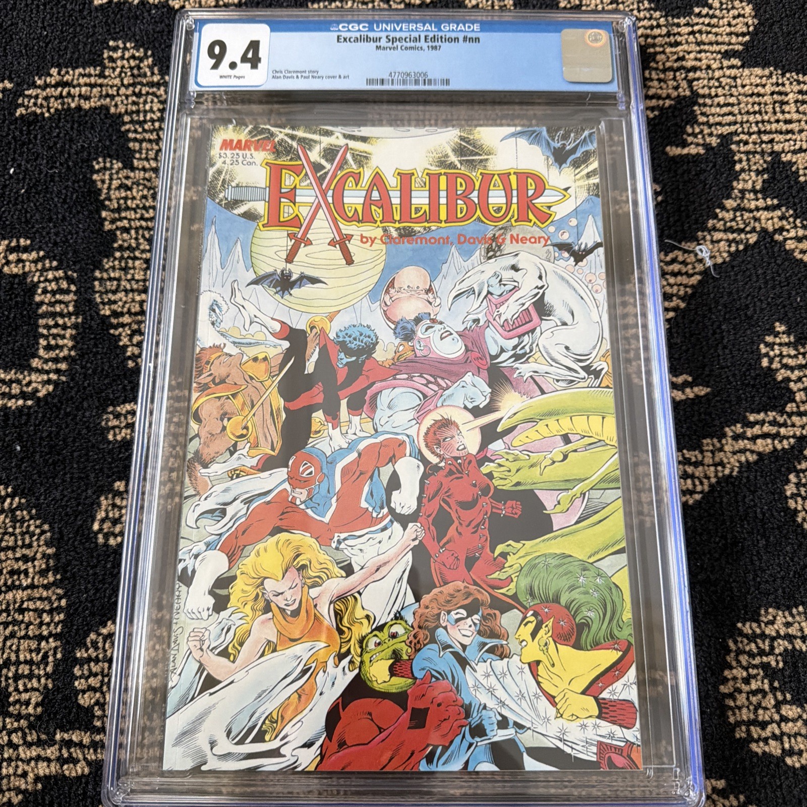 EXCALIBUR SPECIAL EDITION #nn CGC 9.4 GRADED 1987 MARVEL Very Hot