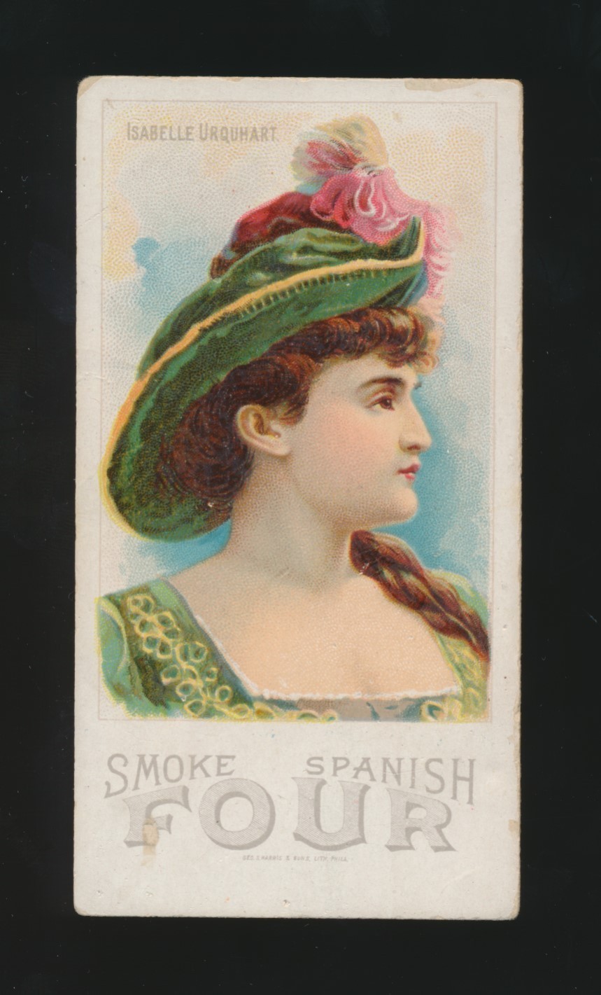 1880\'s N532 Smoke Spanish Four ACTRESSES -ISABELLE URQUHART