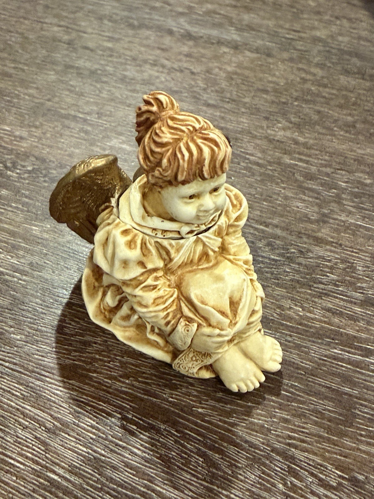 HARMONY KINGDOM ANGEL INGENUE ANGELIQUE ANIN TRINKET BOX 1996 DAVID LAWRENCE EUC