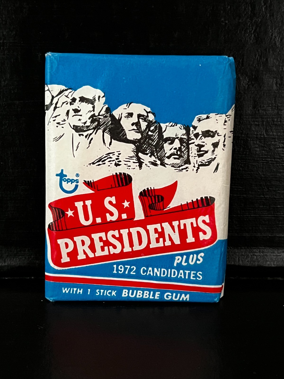 1972 Topps US Presidents Sealed Unopened Wax Pack NM B698
