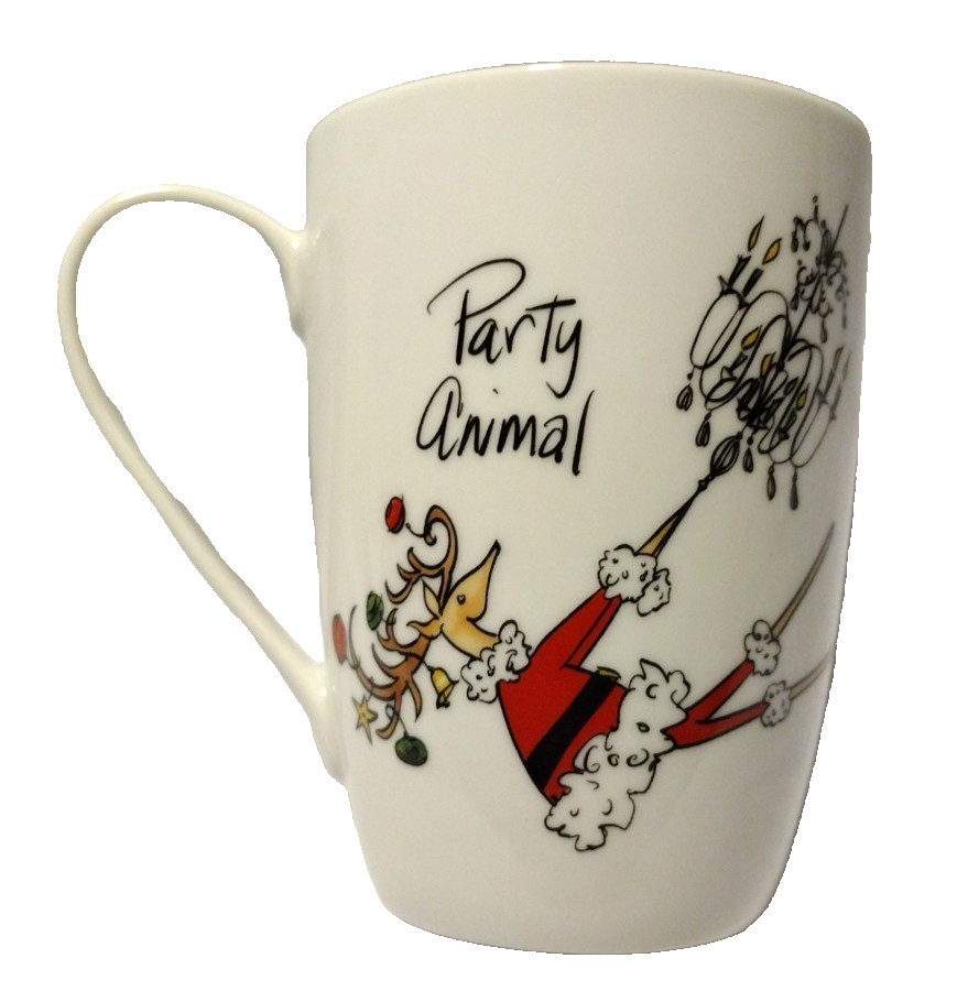 208 Park Santa Reindeer Party Animal Christmas Holiday Coffee Cup Tea Mug Cup