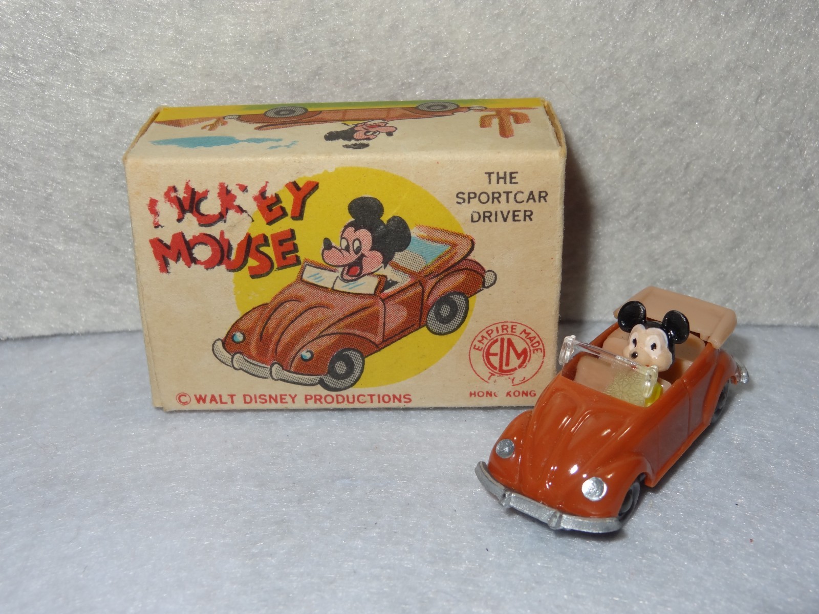 Vintage Disney Mickey Mouse Box & Car \
