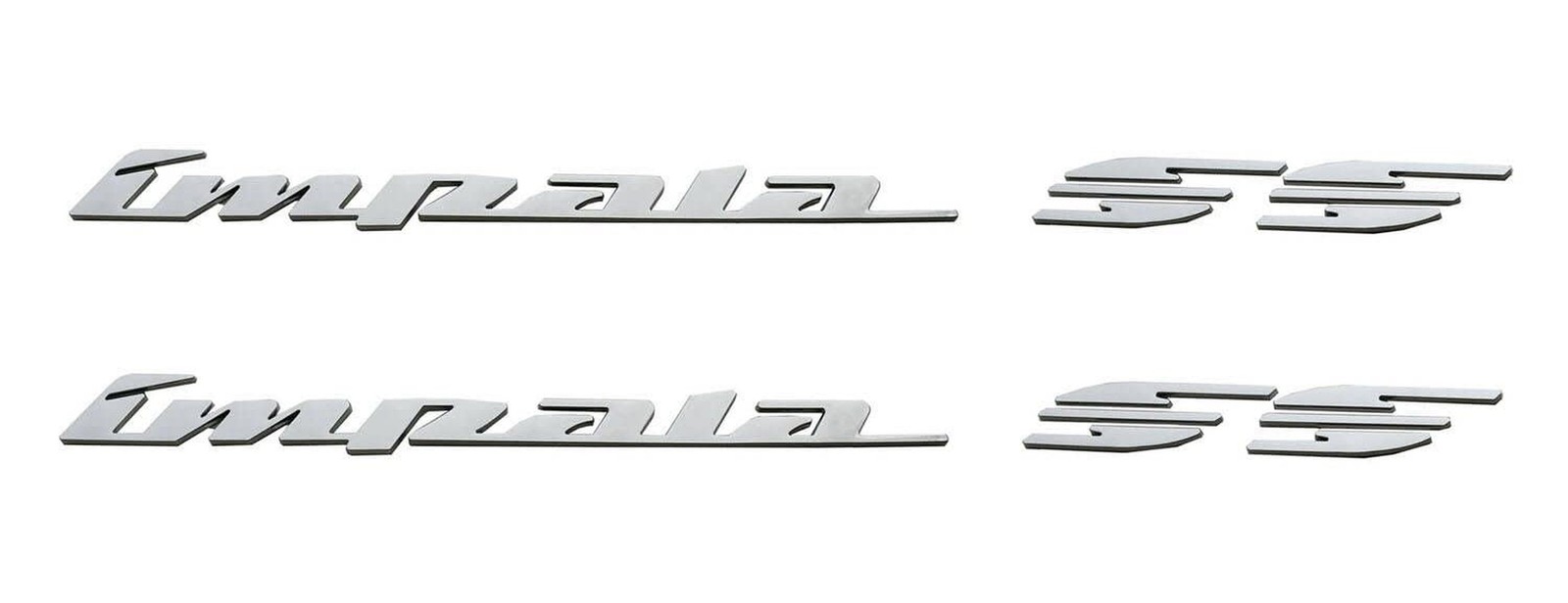 2Pcs 94-96 Impala Ss Rear Quarter Panel Emblems 3D Letter Badge Car Decal Nam...