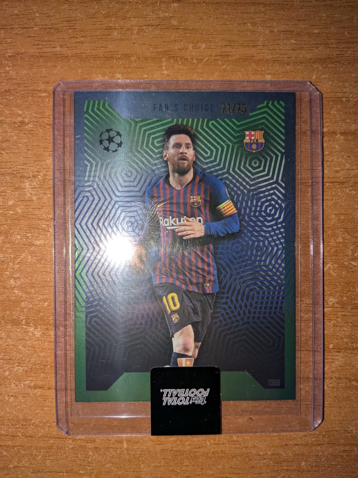 Messi topps Total Football Fan\'s Choice 71/75