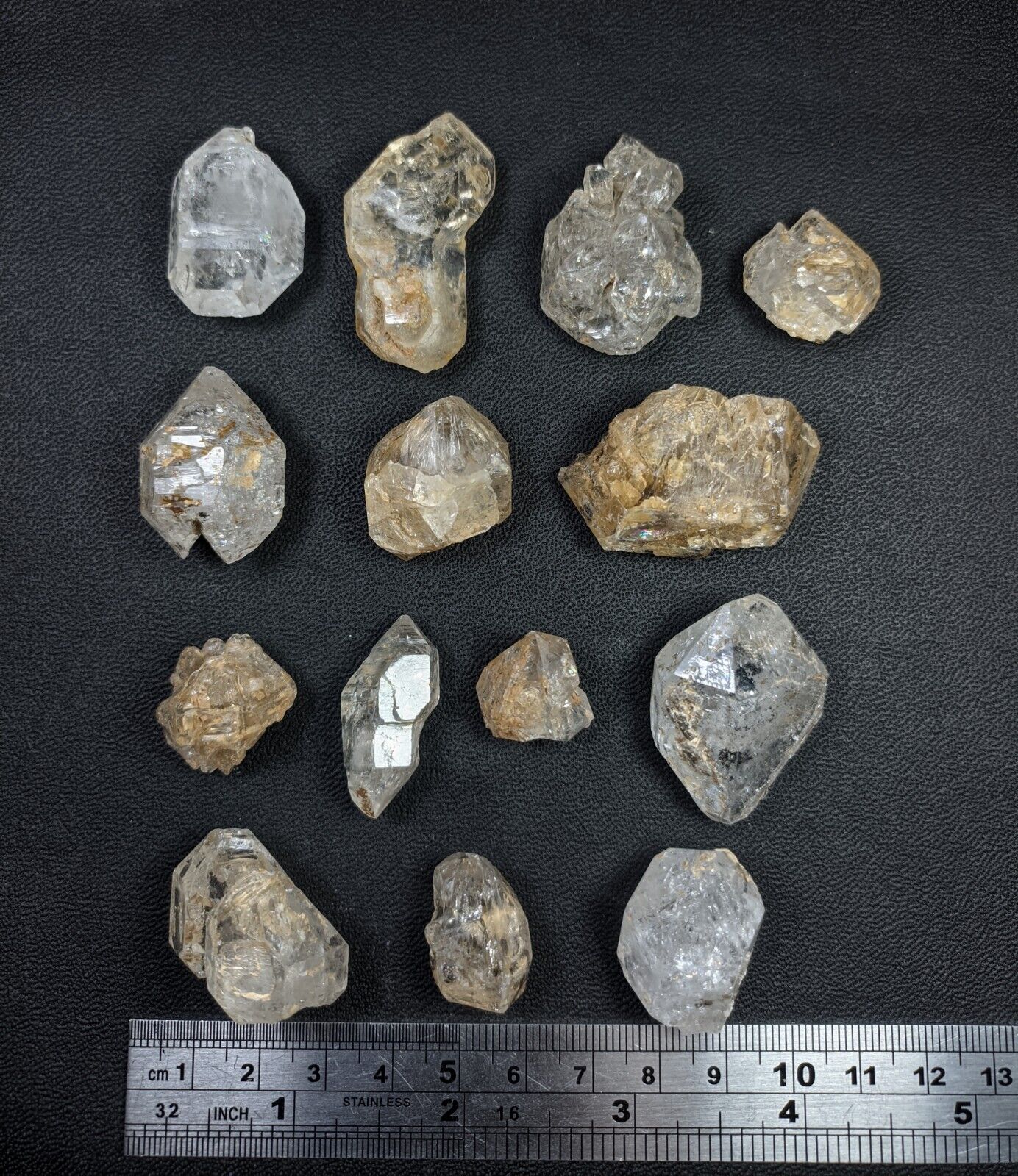 Natural Window Quartz crystals 14 pcs lot from Balochistan Pakistan, (142 Grams)