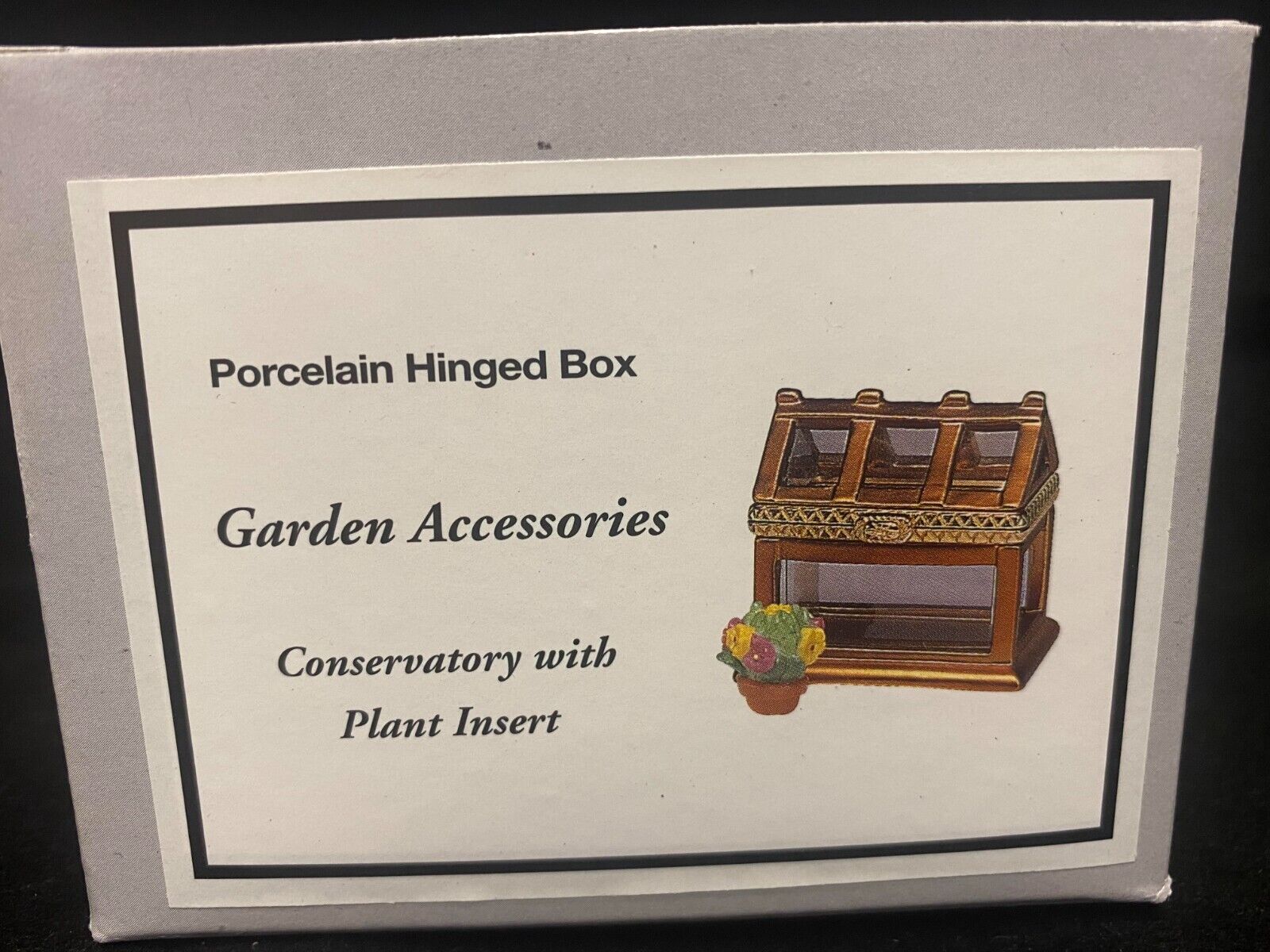 Conservatory Greenhouse   PHB Porcelain Hinged Box by Midwest of Cannon Falls