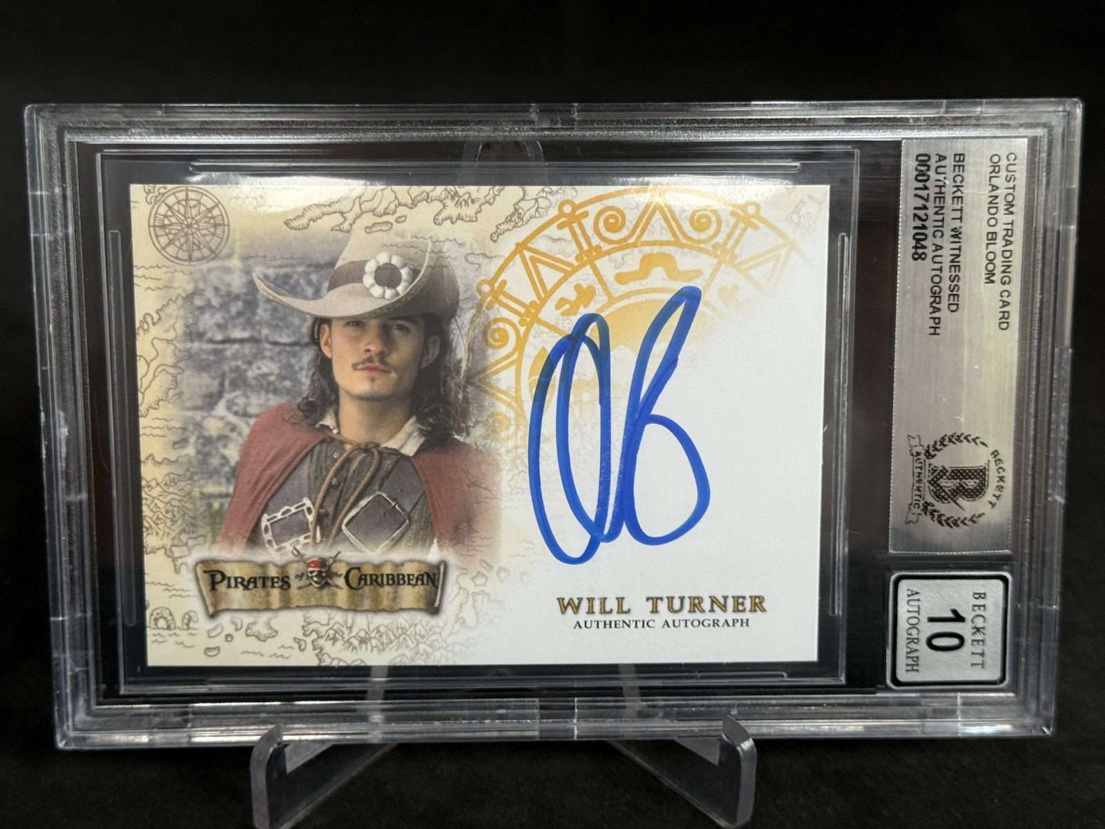 BGS Authentic Pirates of The Caribbean Orlando Bloom Custom Auto Will Turner