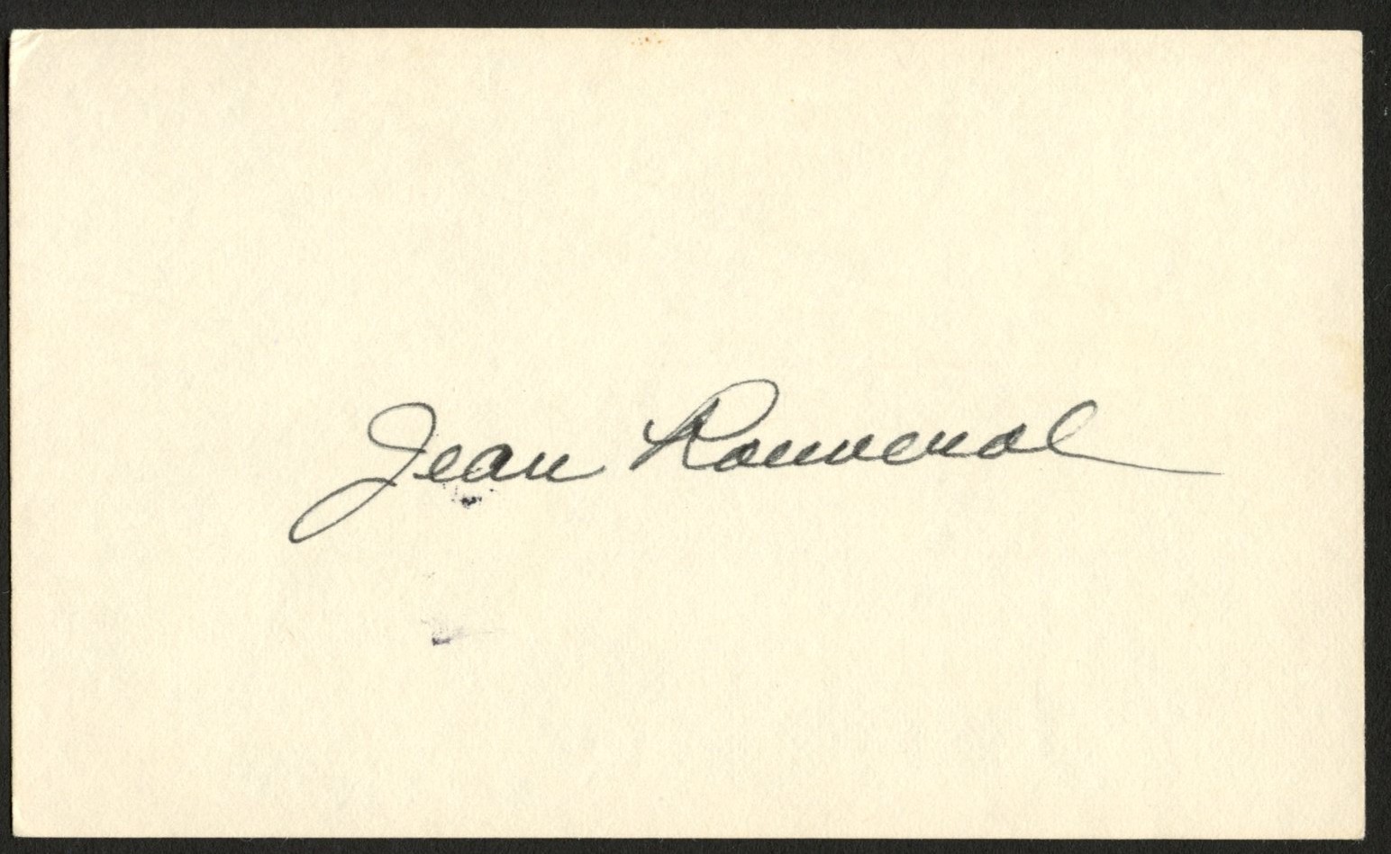 Jean Rouverol d2017 signed autograph 3x5 cut Actress & Author C674