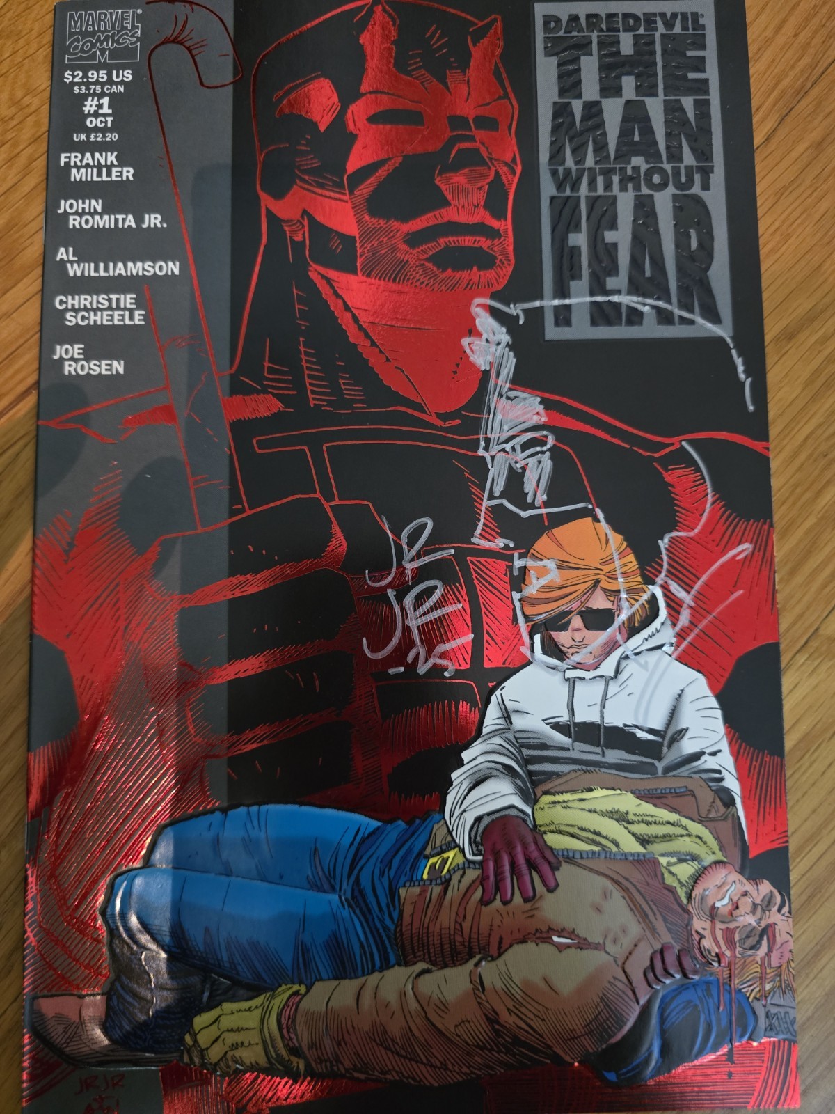 Daredevil: The Man Without Fear #1 Remarked and signed by John Romita Jr.