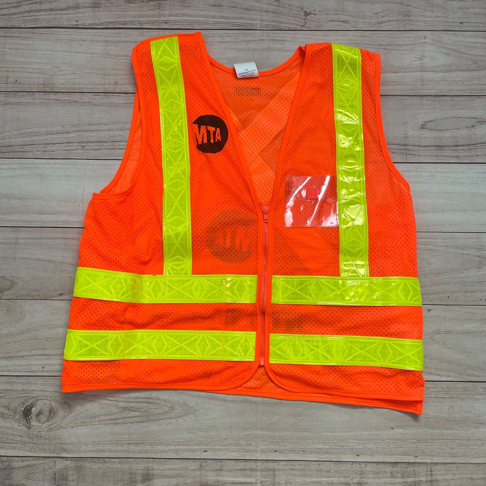 Vintage MTA New York City Transit Safety Vest Subway Bus Collectible Adult Large