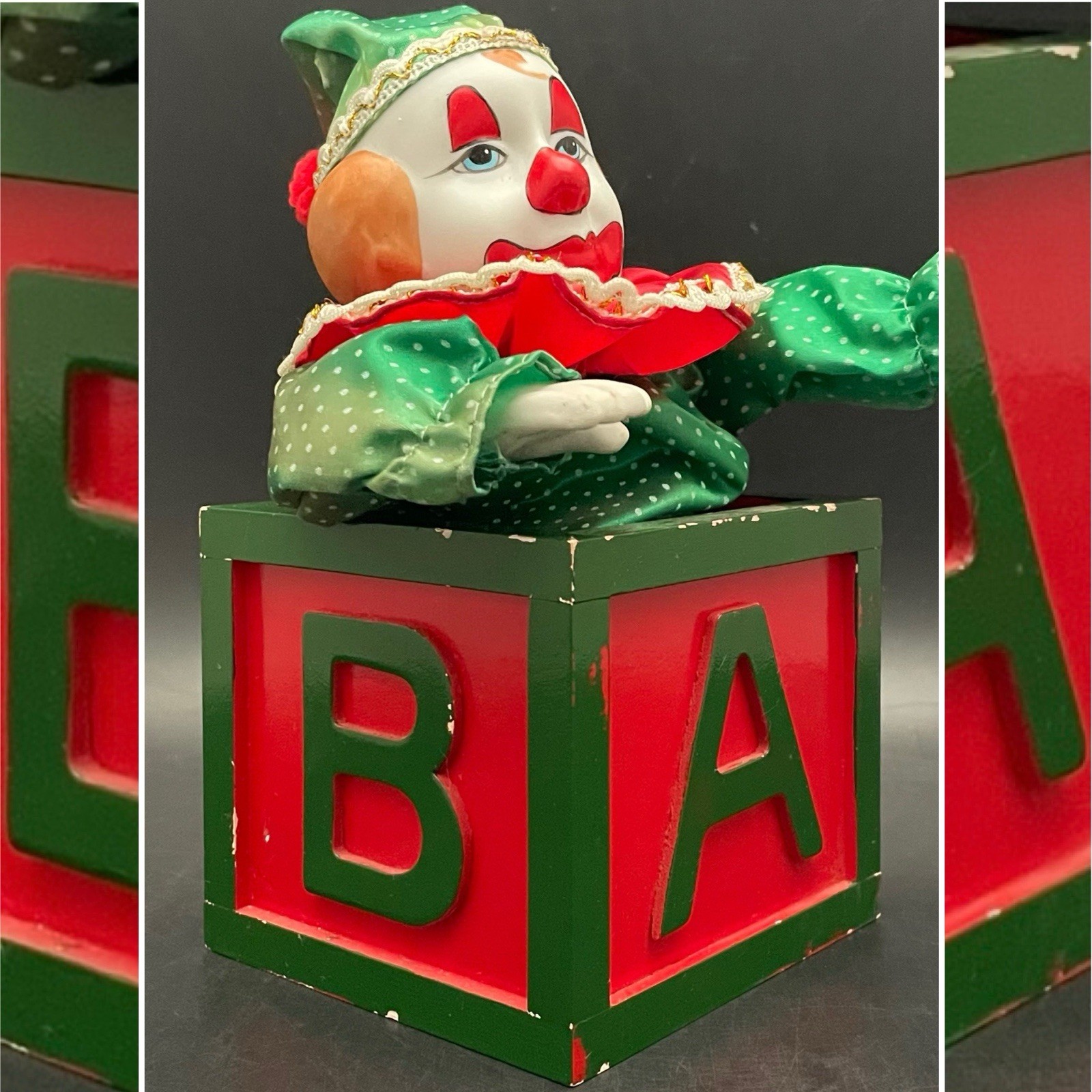 Global Art Victoria Ashlea Music Box WINTER WONDERLAND Creepy Clown Taiwan 8\