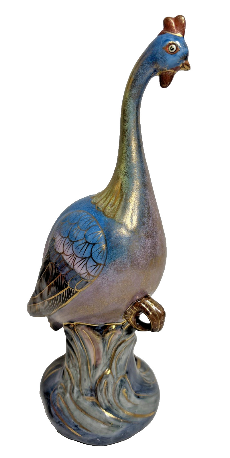 Vintage Asian Ceramic Peacock Bird Figurine 11\