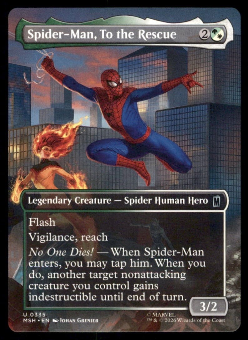 Spider-Man, To the Rescue Normal 335 uncommon Marvel Super Heroes EN NM