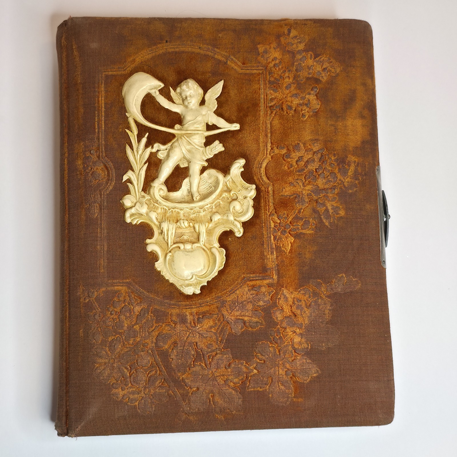 Antique 1899 Victorian Photo Album 33 Photos Cabinet Cards CDVs Washington