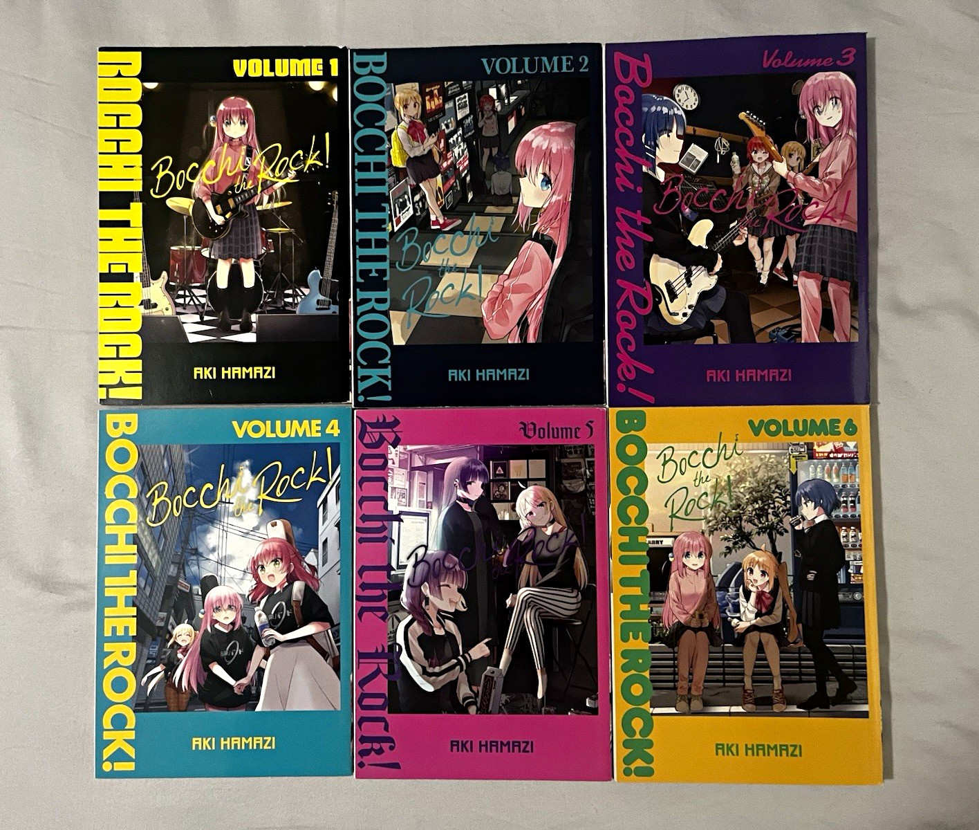 Bocchi the Rock Manga Lot Vol 1-6 Mixed Lot Aki Hamazi (6 Books)