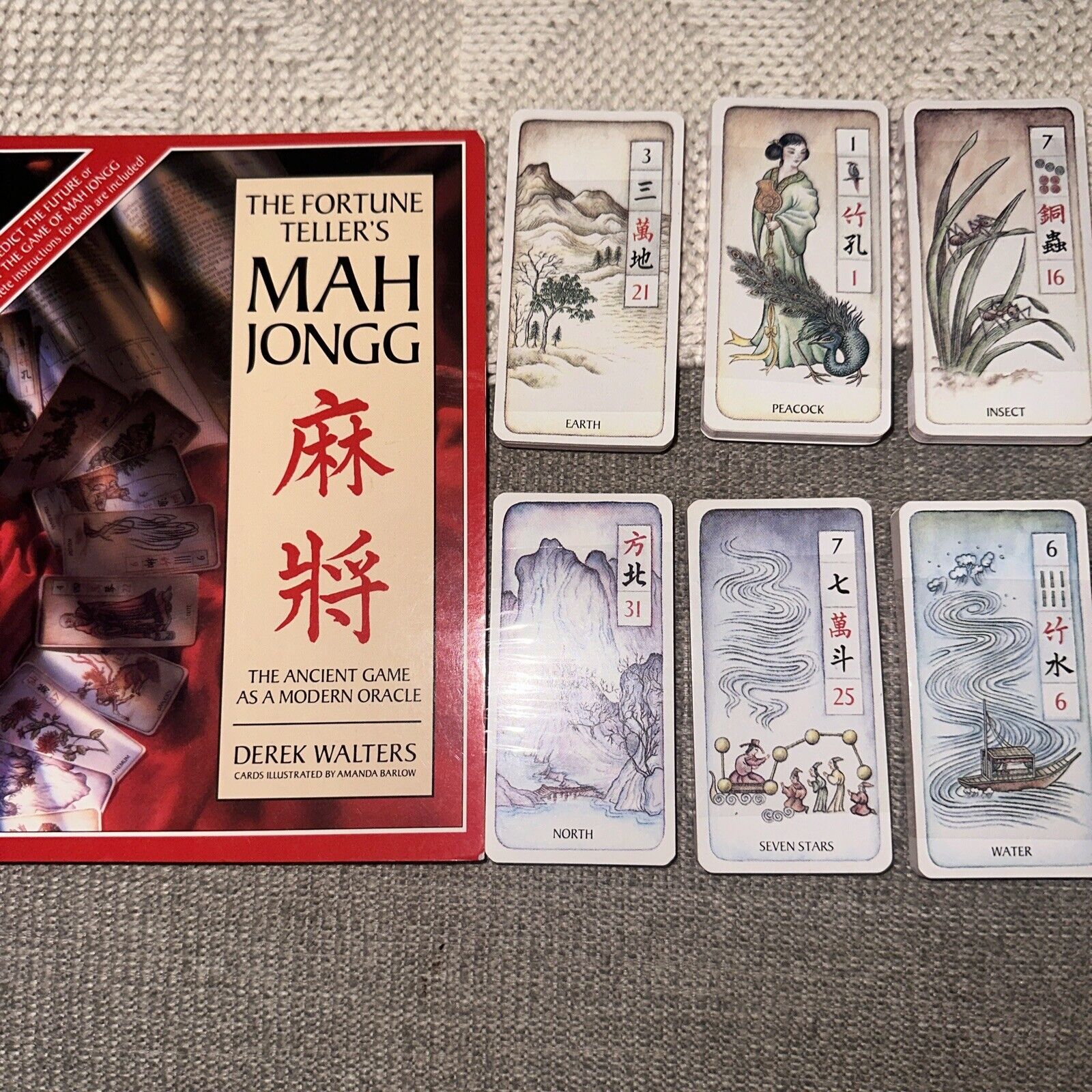 THE FORTUNE TELLER\'S MAH JONGG: THE ANCIENT GAME AS A By Derek Walters Cards New