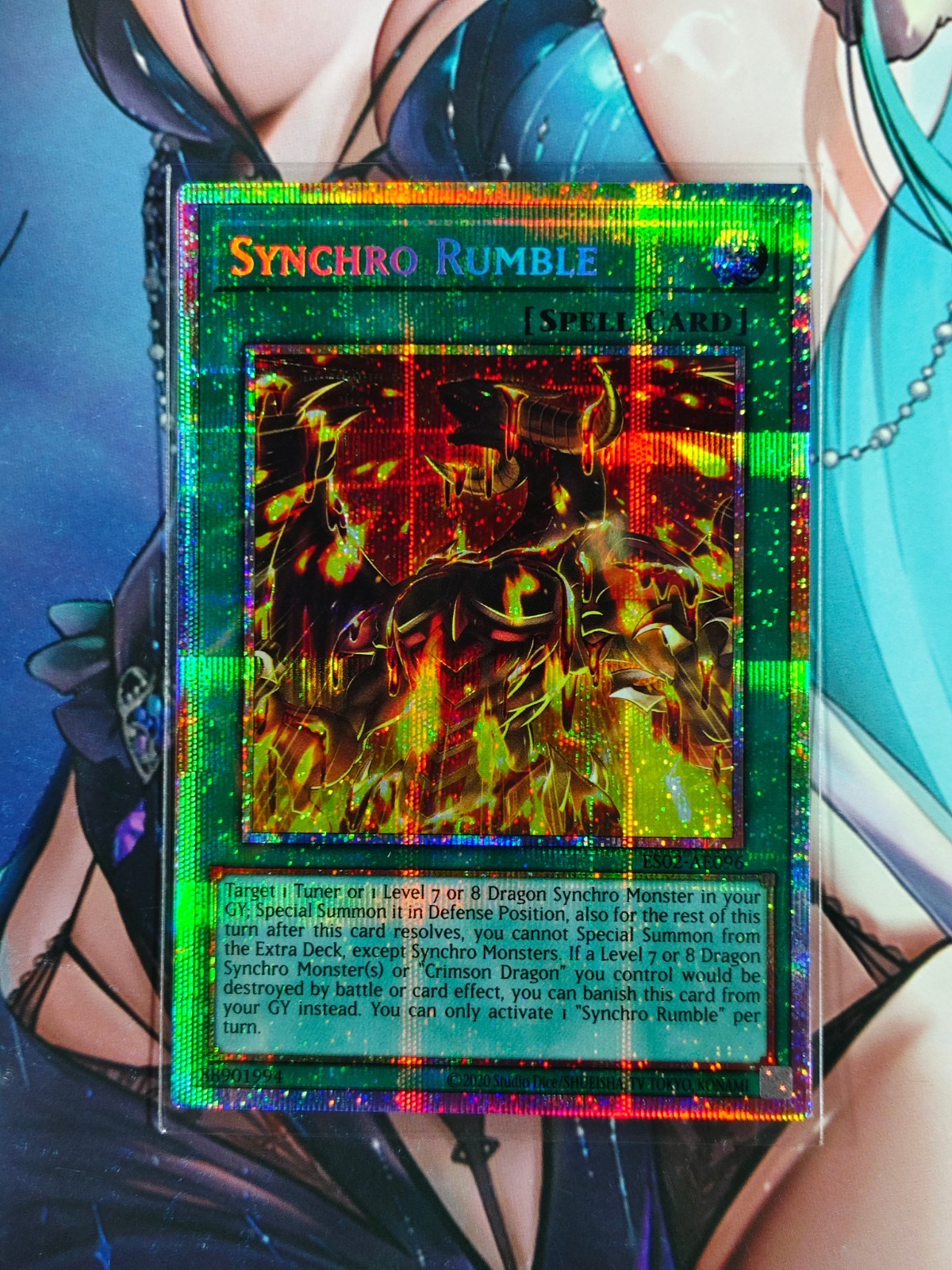 Yugioh Asian English OCG ES02-AE096 Synchro Rumble - PSE