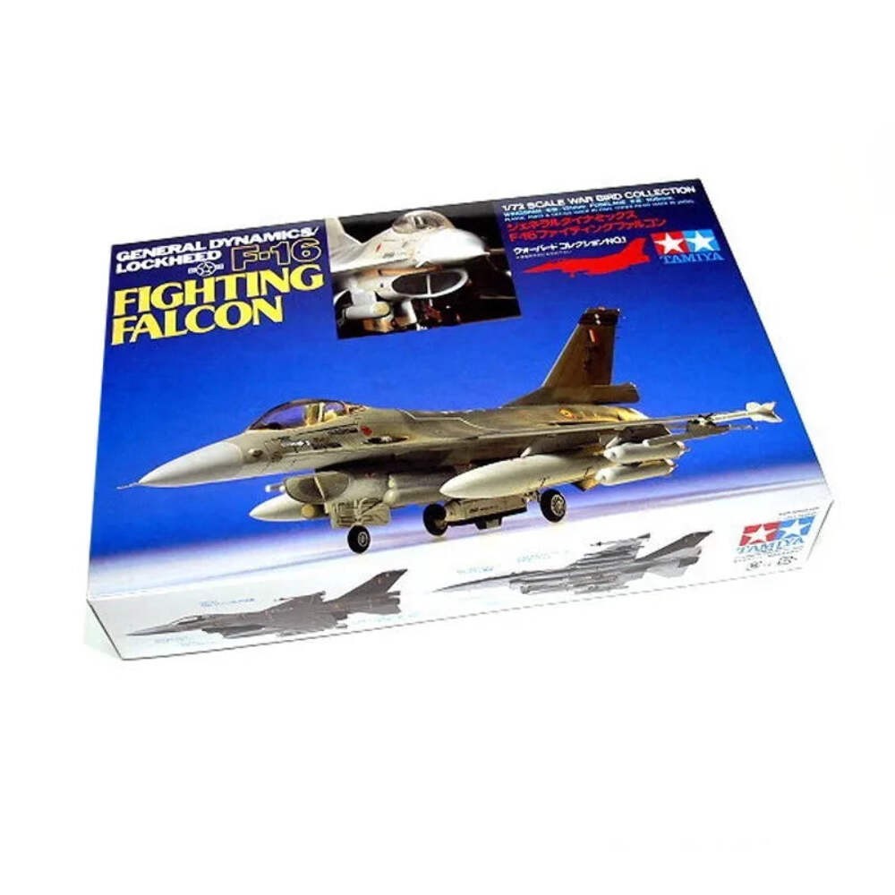 Tamiya 60701 1/72 US General Dynamics F-16 Fighting Falcon Fighter Military Hobb