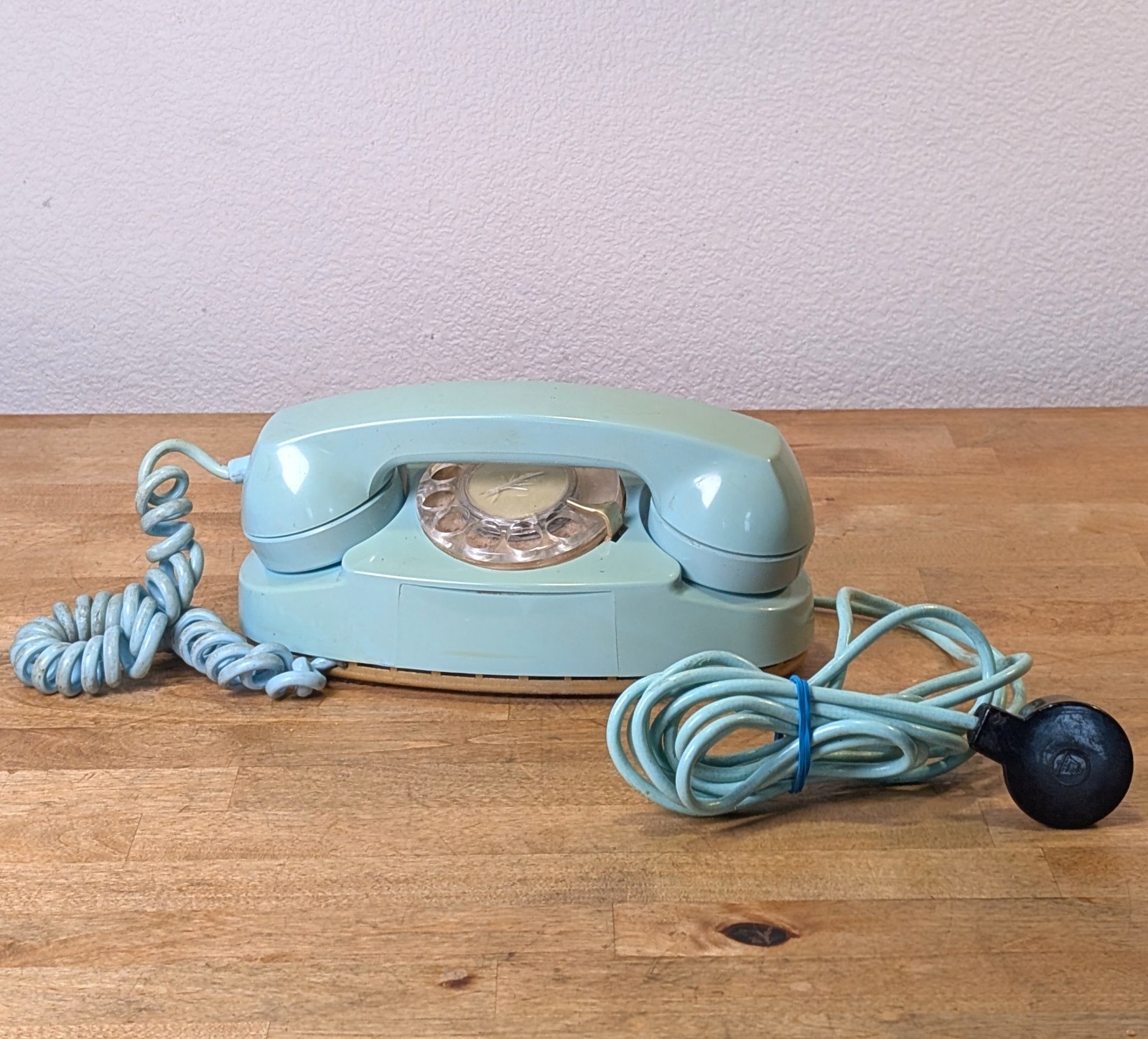 Vintage Western Electric Aqua PRINCESS Rotary Phone 702B Bell System