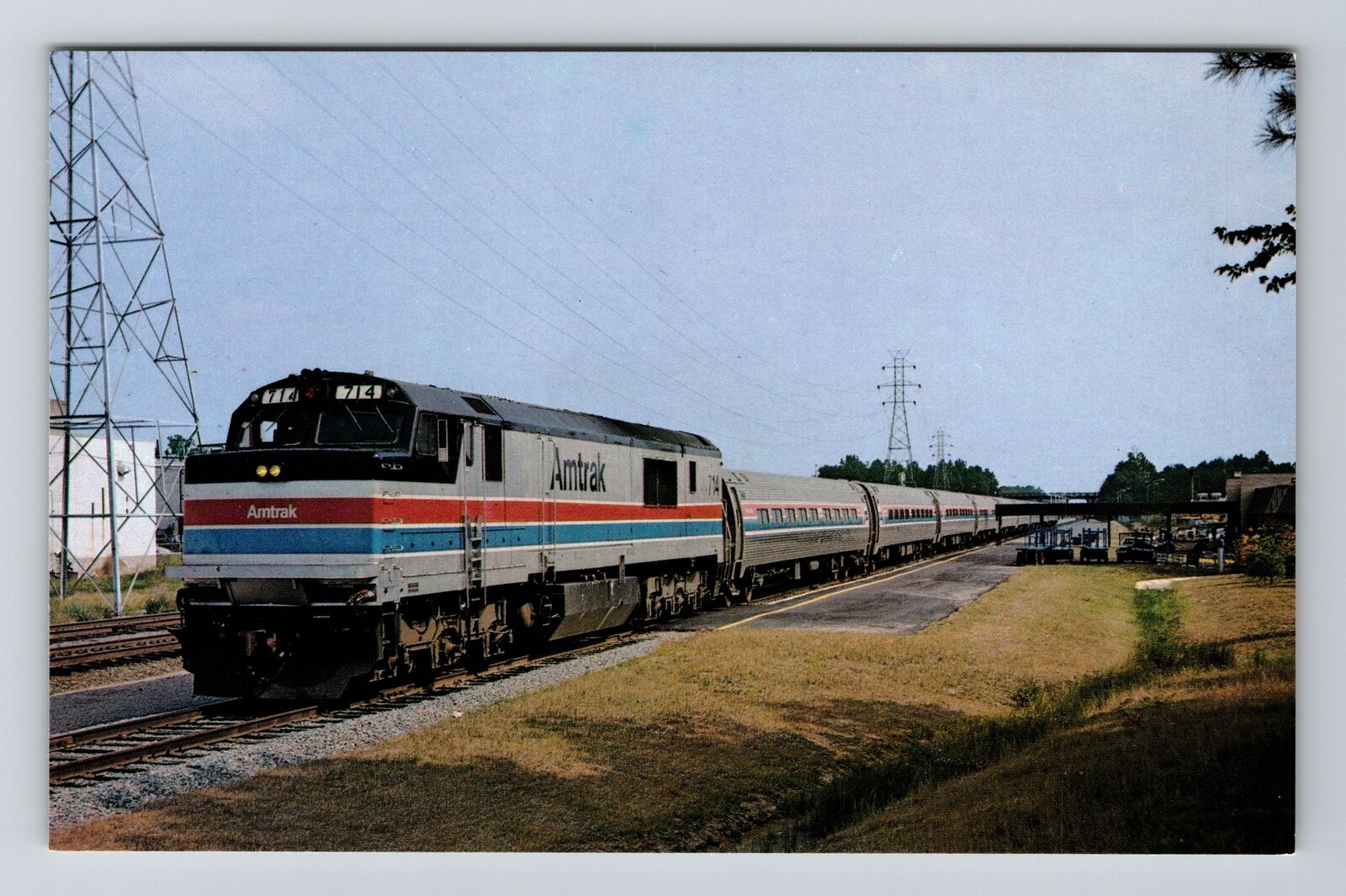 The Palmetto, Train, Transportation, Vintage Postcard