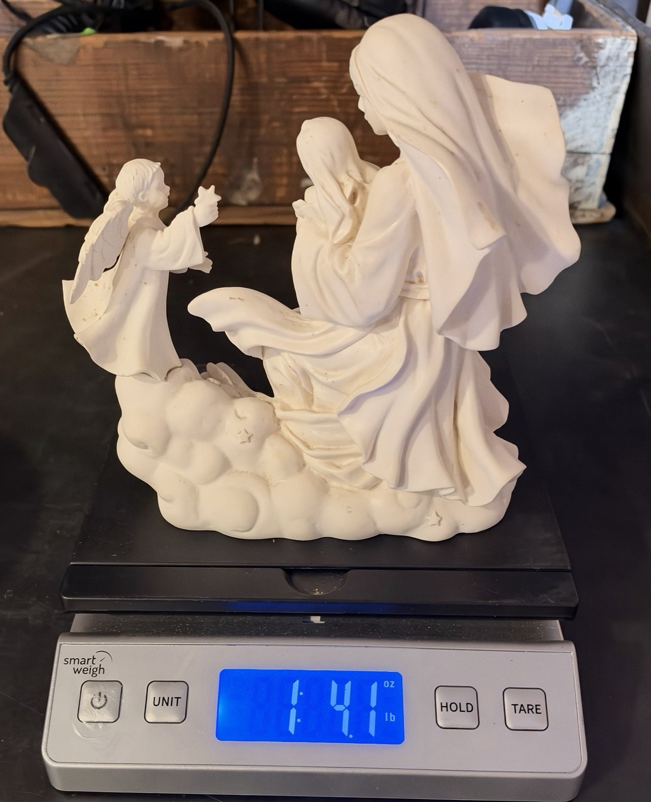 Vintage 1995 Roman Inc Millennium Peace On Earth Figurine Mother Mary Angel