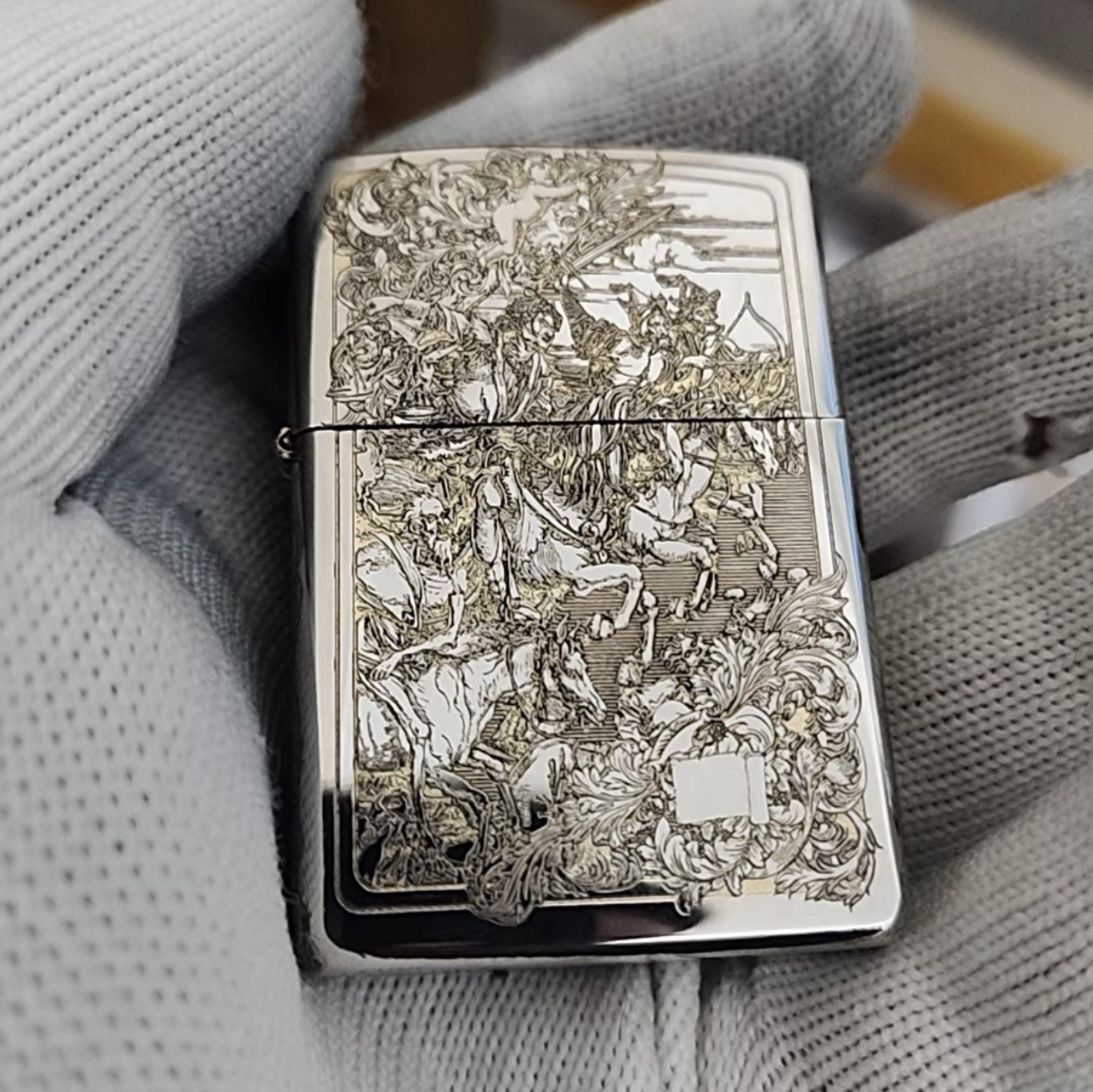 Mixed Silver Horsemen of the Apocalypse Zippo Lighter Mixed Silver Horsemen of the Apocalypse Zippo Lighter
