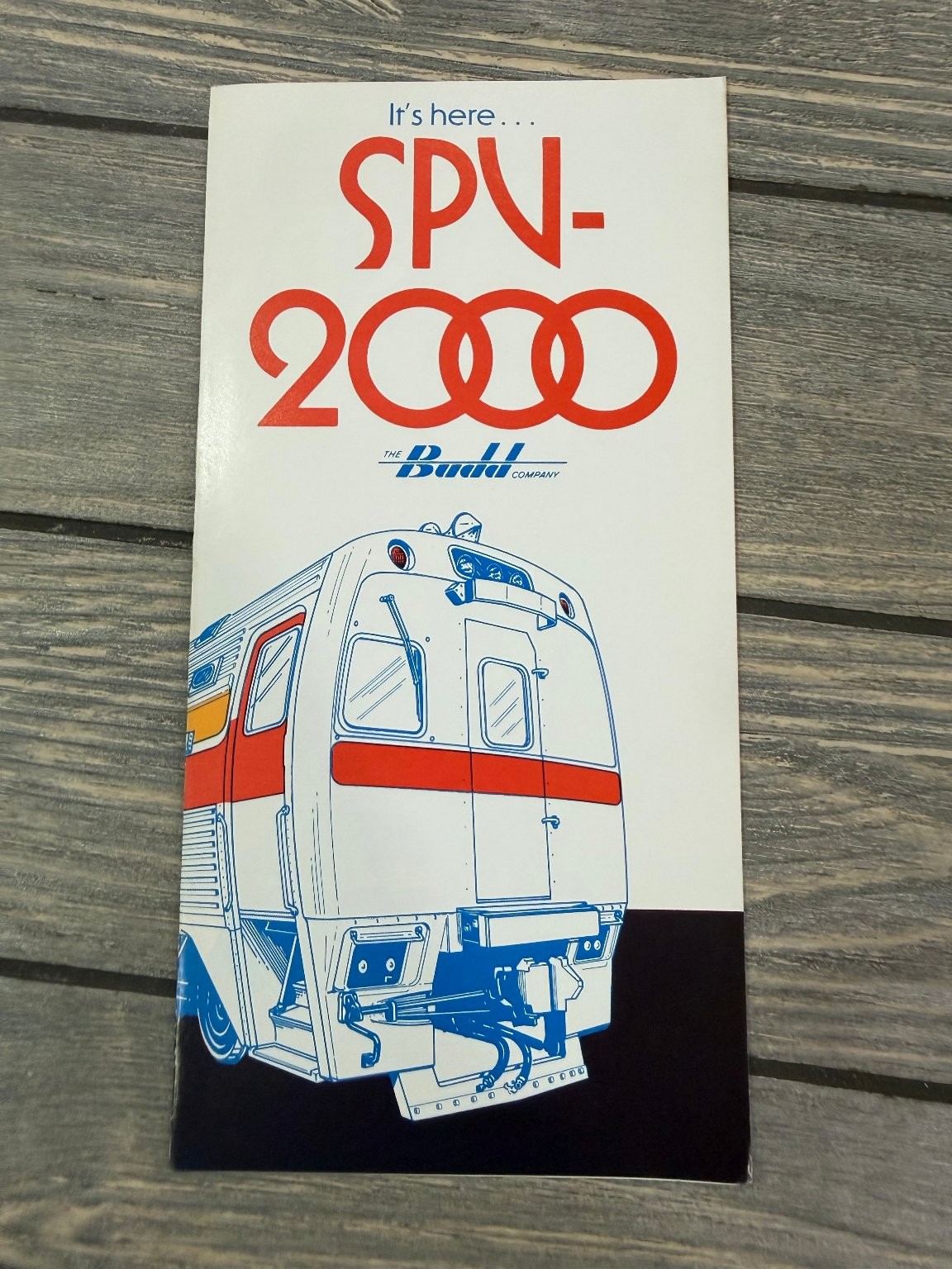 Vintage Budd SPV-2000 Train Railcar Brochure Flyer Ad Railroad The People Movers