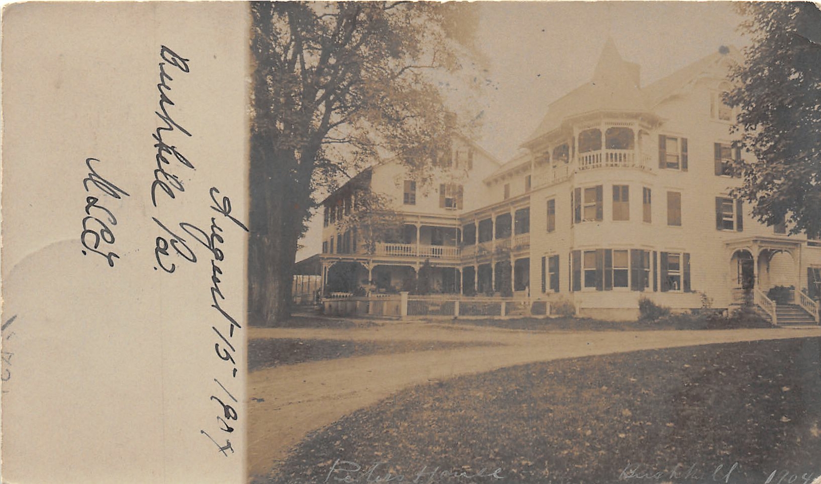 J27/ Bushkill Pennsylvania RPPC Postcard c1904 Hotel Building  271