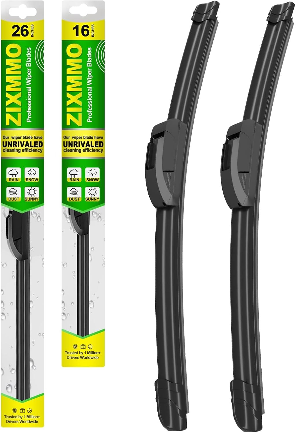 OEM Quality 26In + 16In Premium All-Season Windshield Wiper Blades