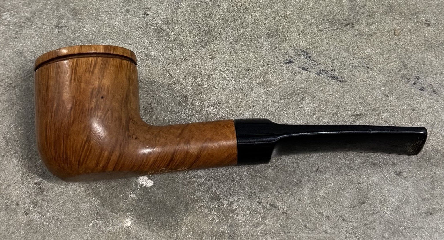 JM Boswell Billiard Tobacco Smoking Pipe Briar Wood Artist Signed Handmade USA