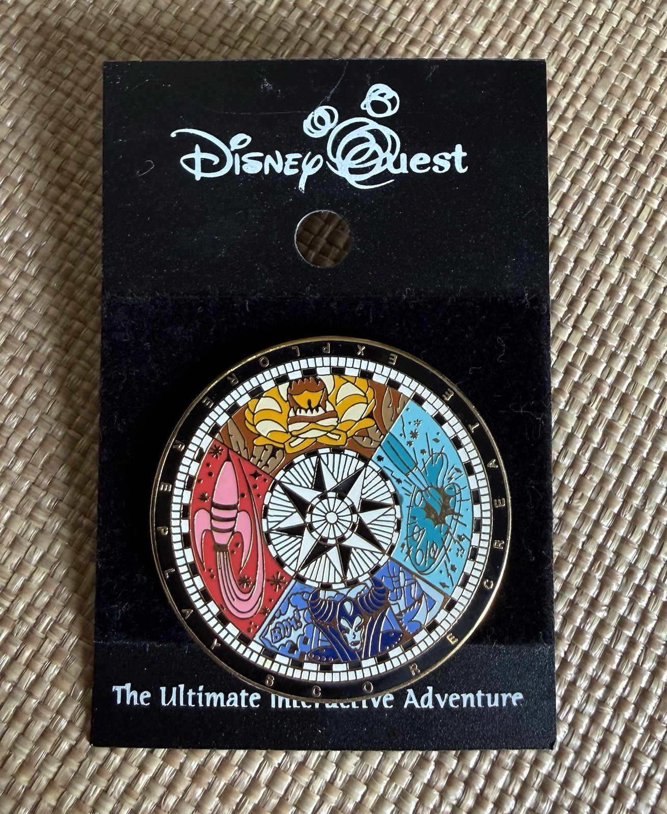 Disney Quest Compass Rare Out Of Print