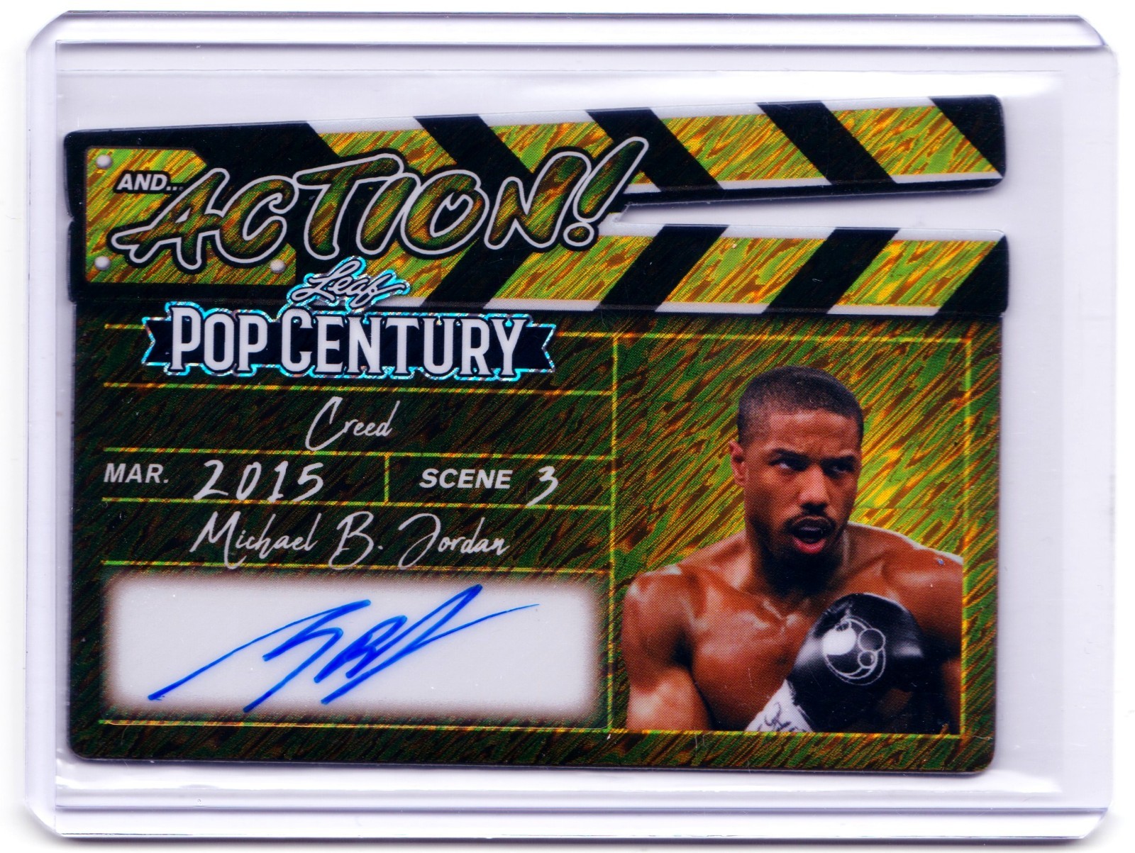 Michael B Jordan 2026 Leaf Metal Pop Century Autograph Gold 1/1  Creed Auto