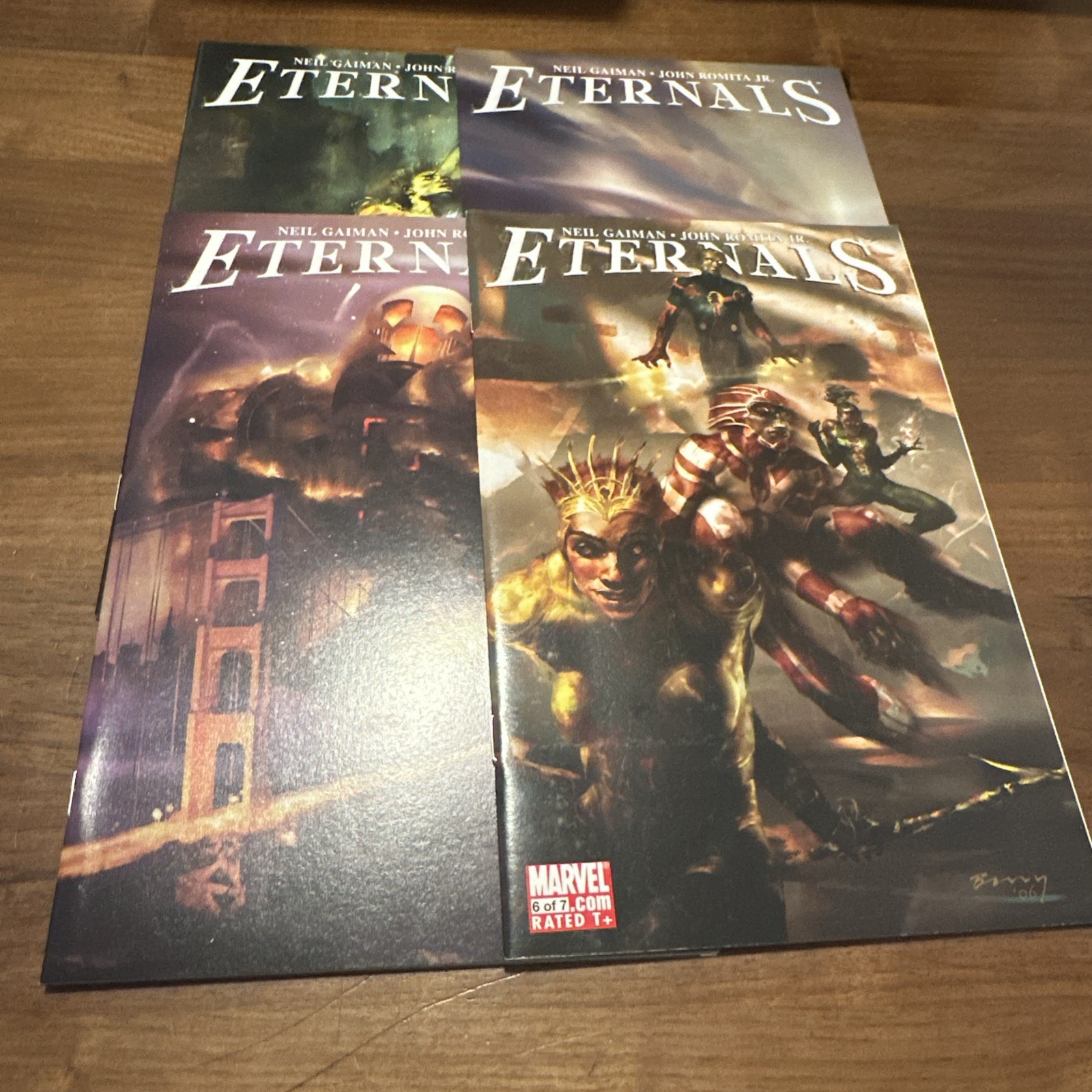 Lot Of 4 Marvel Eternals Comics #1, 3, 4, 6 Neil Gaiman