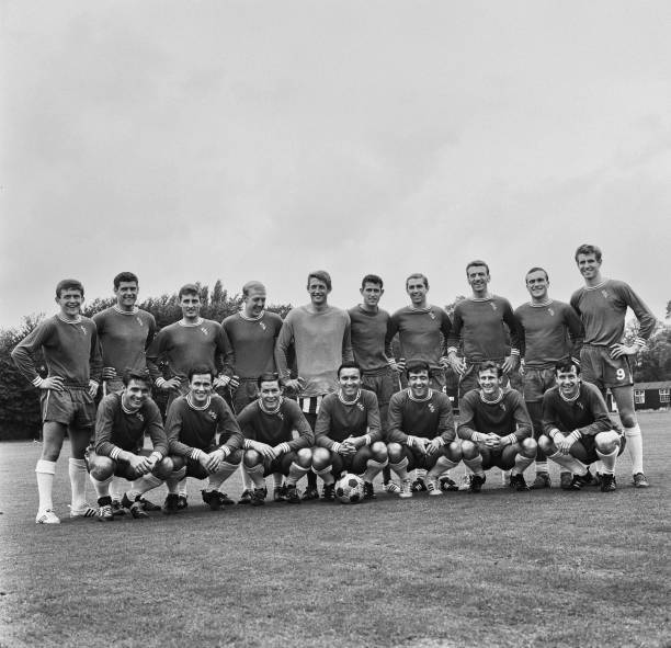 League Division One team Chelsea FC during the 1965-66 season 1960s OLD PHOTO