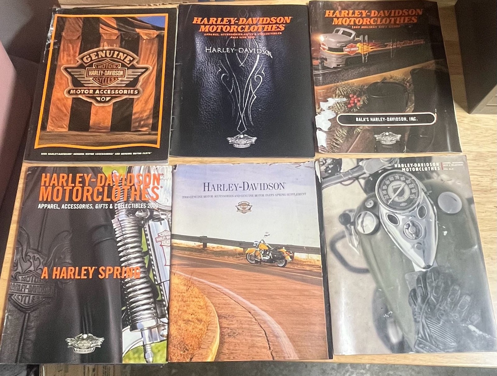 Harley-Davidson Motorclothes Catalogs Lot of 6 Vintage 1999-2000 (B)