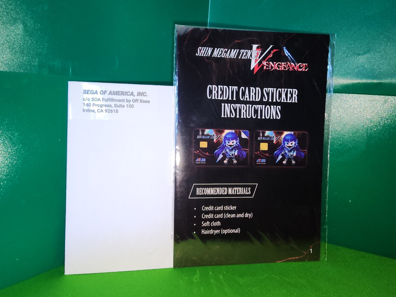 BRAND NEW - Shin Megami Tensei V Vengeance Credit Card Stickers PROMO