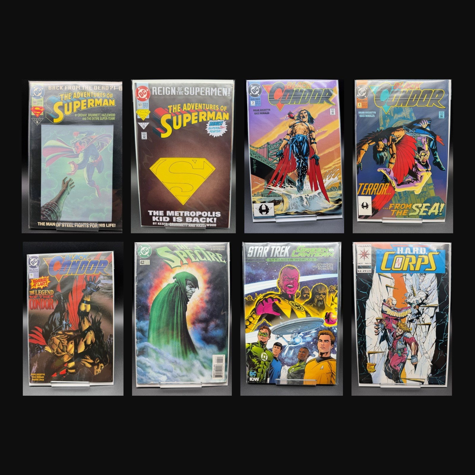 DC Comic Lot 8 Adventures of Superman 500 501 Black Condor 3 4 11 Spectre 42 90s DC Comic Lot 8 Adventures of Superman 500 501 Black Condor 3 4 11 Spectre 42 90s