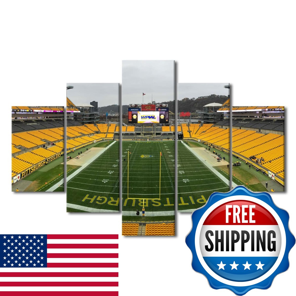 TUMOVO Heinz Field Wall Art Bedroom American Soccer Sports Canvas Painting
