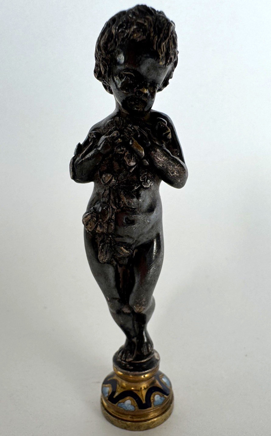 French Art Nouveau sculpture Bronze Wax Seal