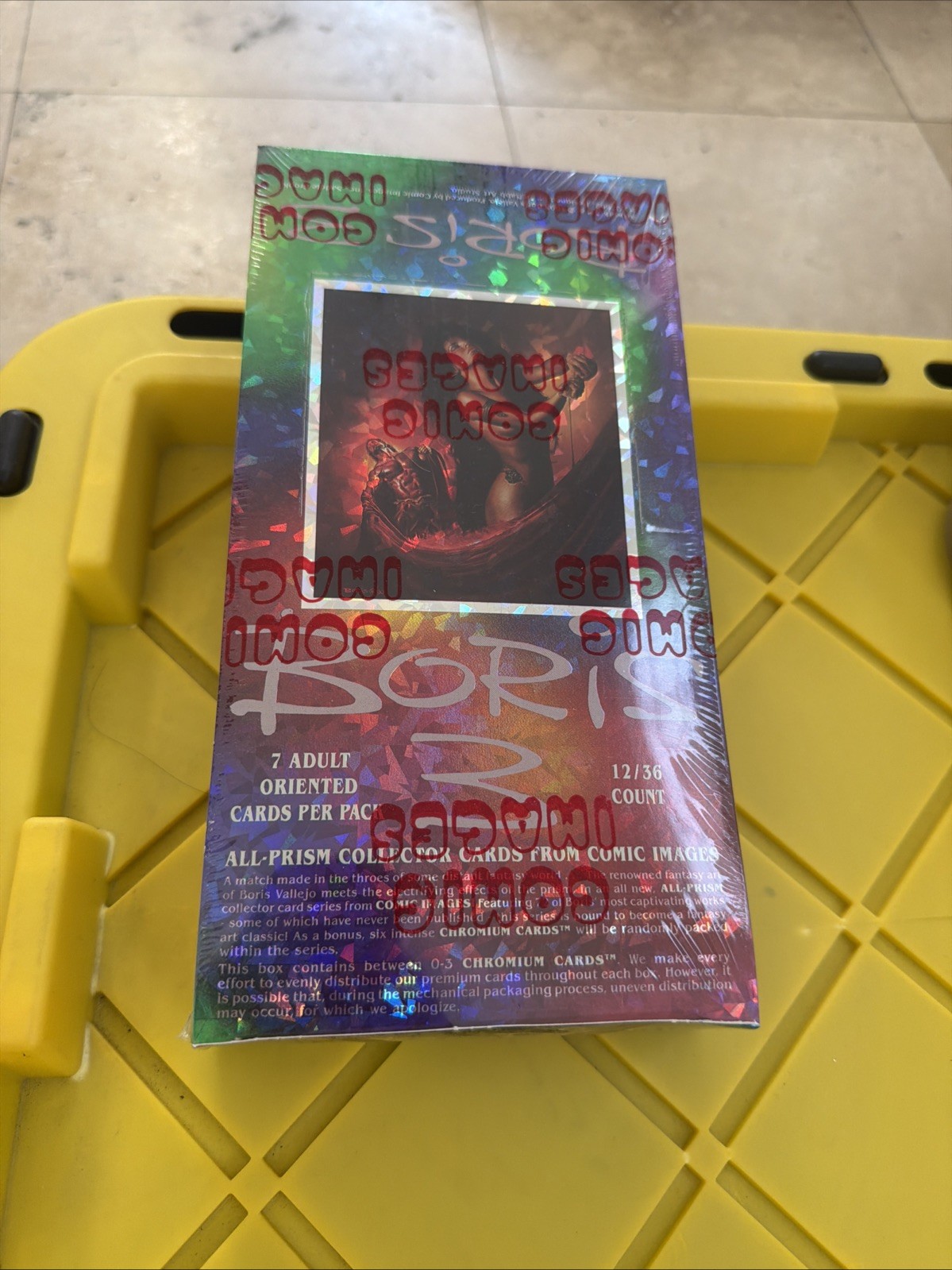 1993 Boris 3 All Prism Trading Card Box Comic Images 36 Packs Factory Sealed