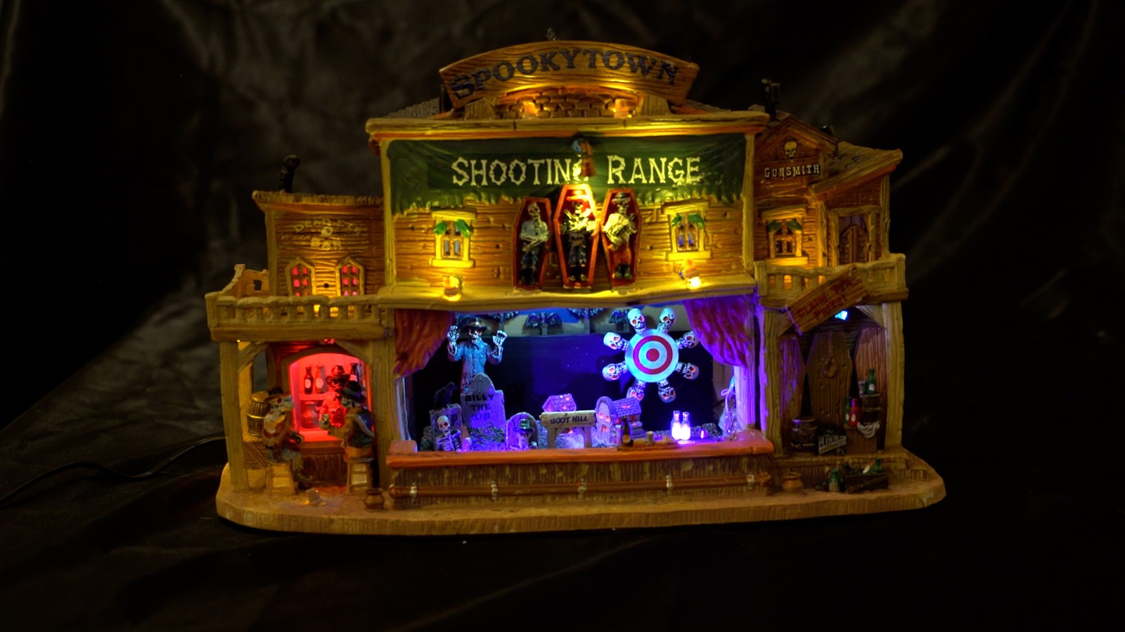 NEW 2010 Lemax Spooky Town Shooting Range Retired VIDEO