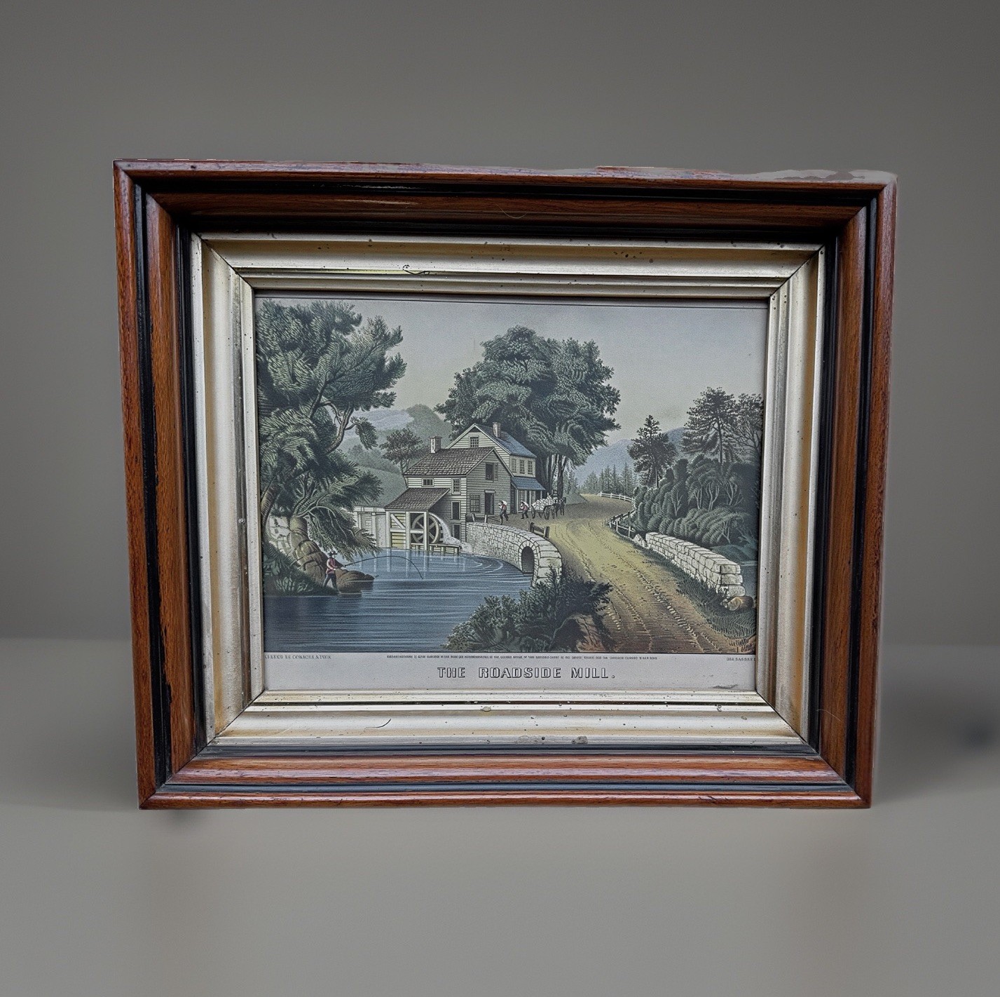 Antique Victorian Deep Walnut Picture Frame w/ Glass C. 1890’s 13