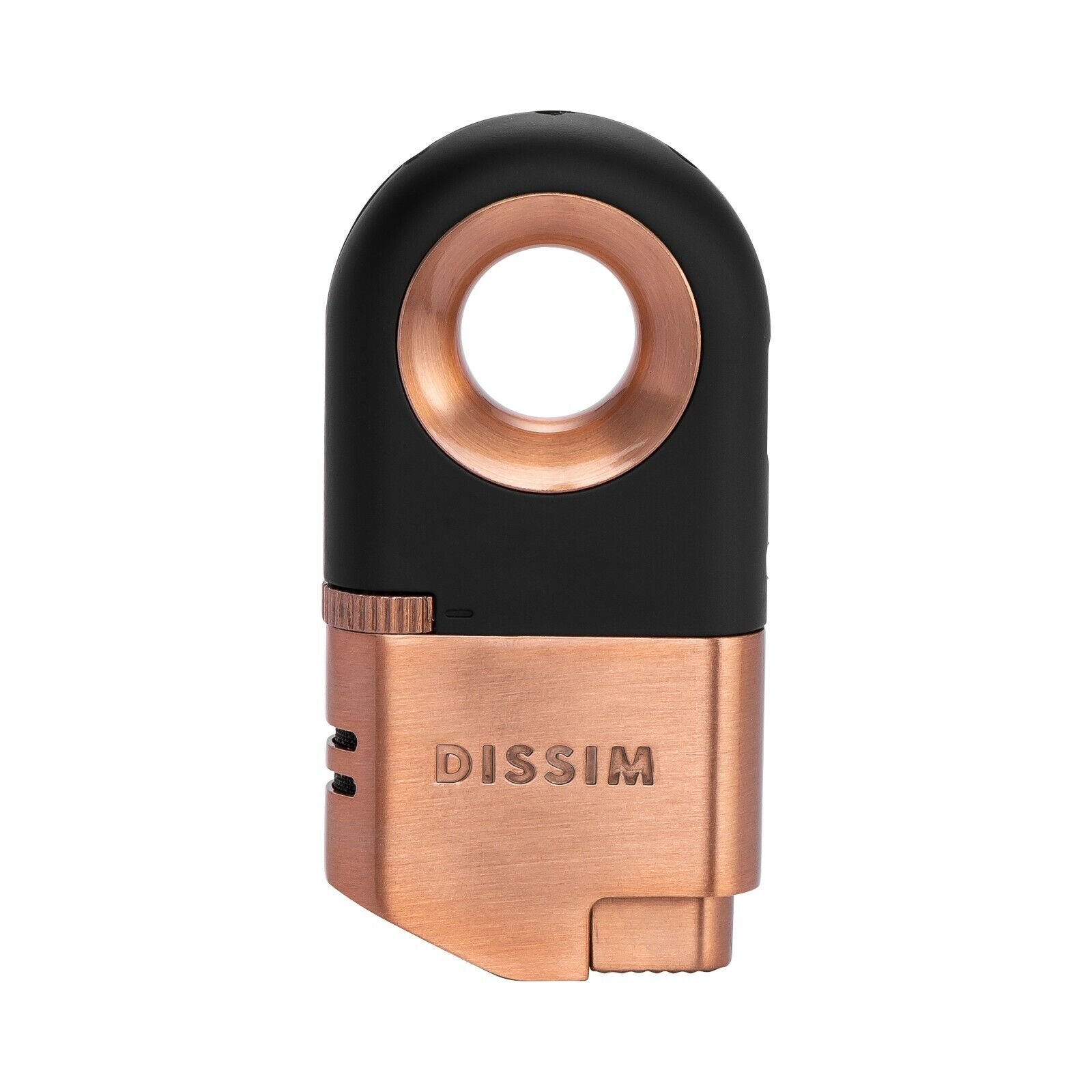 DISSIM World\'s First Inverted Lighter, Dual Torch, Light up or down, Rose Gold