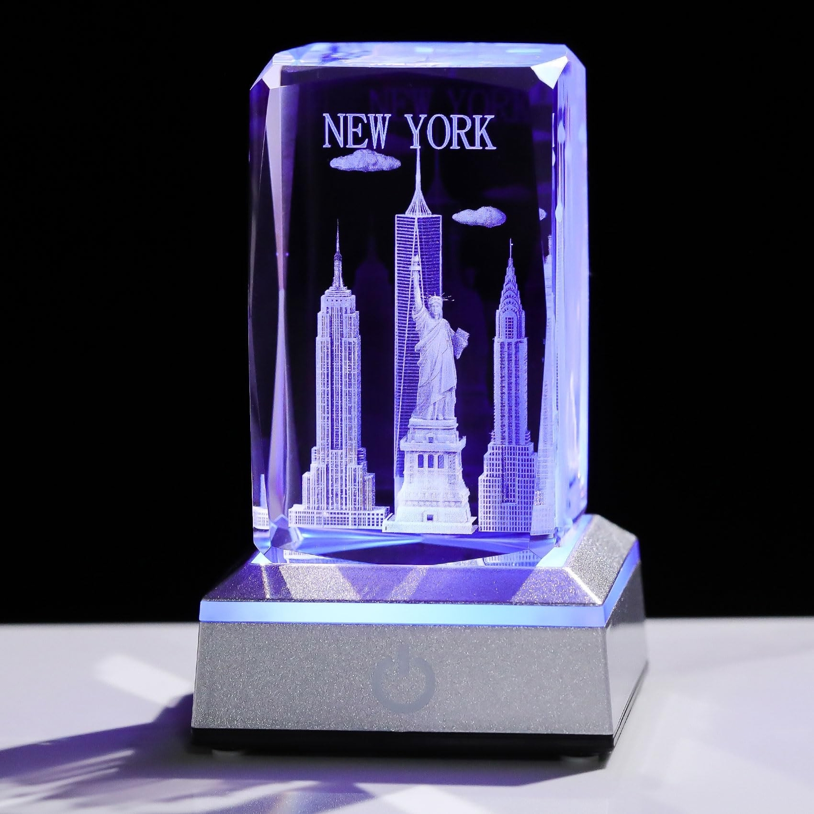 Movdyka 3D Crystal Statue of Liberty Empire State Building Figurine New York ... Movdyka 3D Crystal Statue of Liberty Empire State Building Figurine New York ...