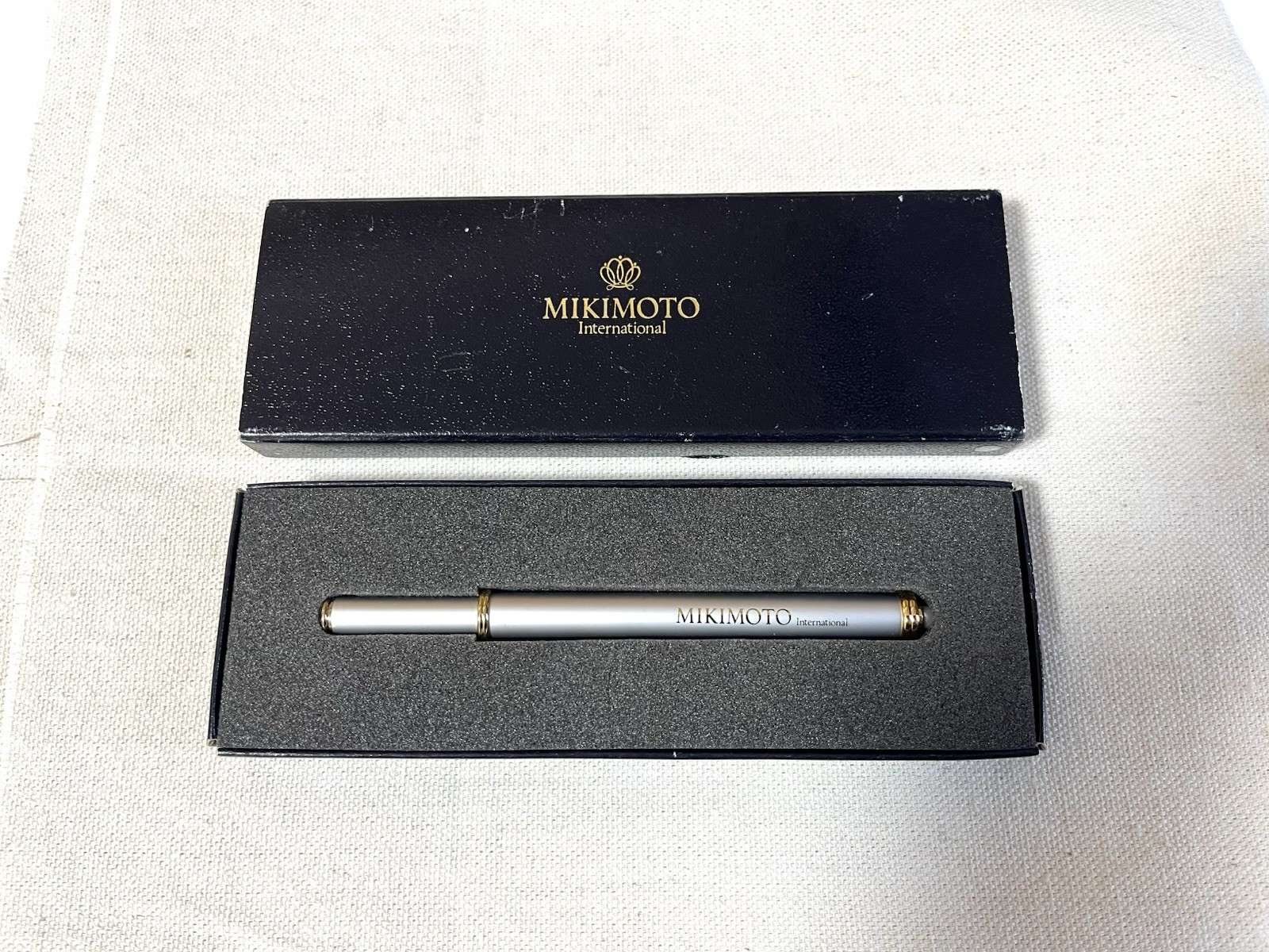 MIKIMOTO International Ballpoint Pen with Pearl Accent Approx. 12cm 
